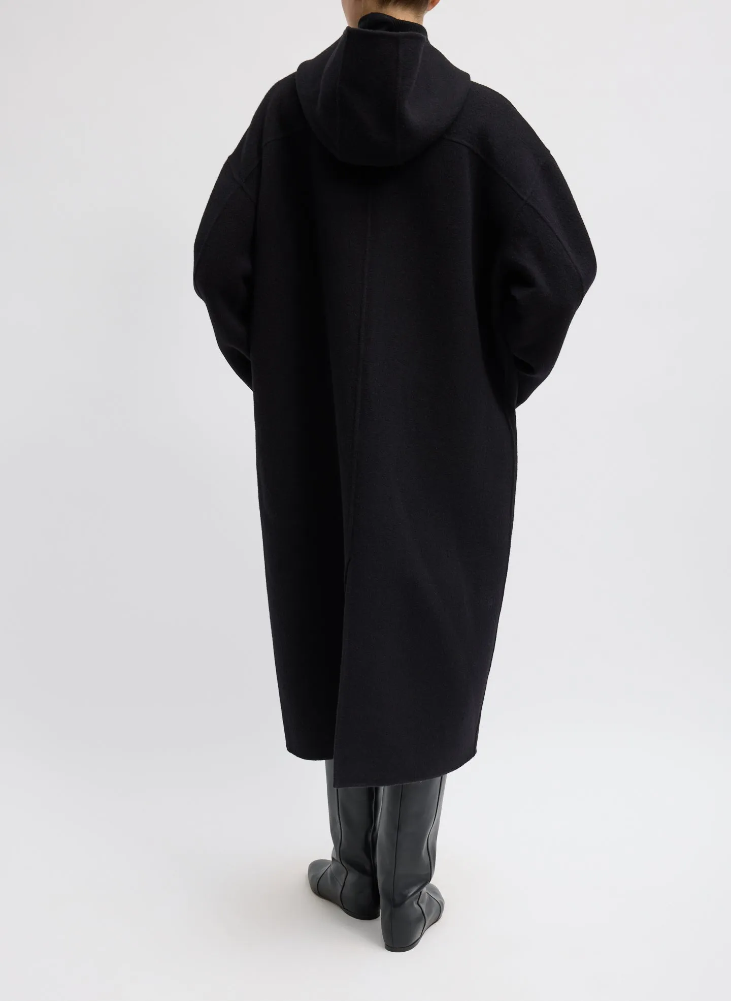 Luxe Double Faced Wool Angora Hooded Coat sold by Tibi product image thumbnail 5