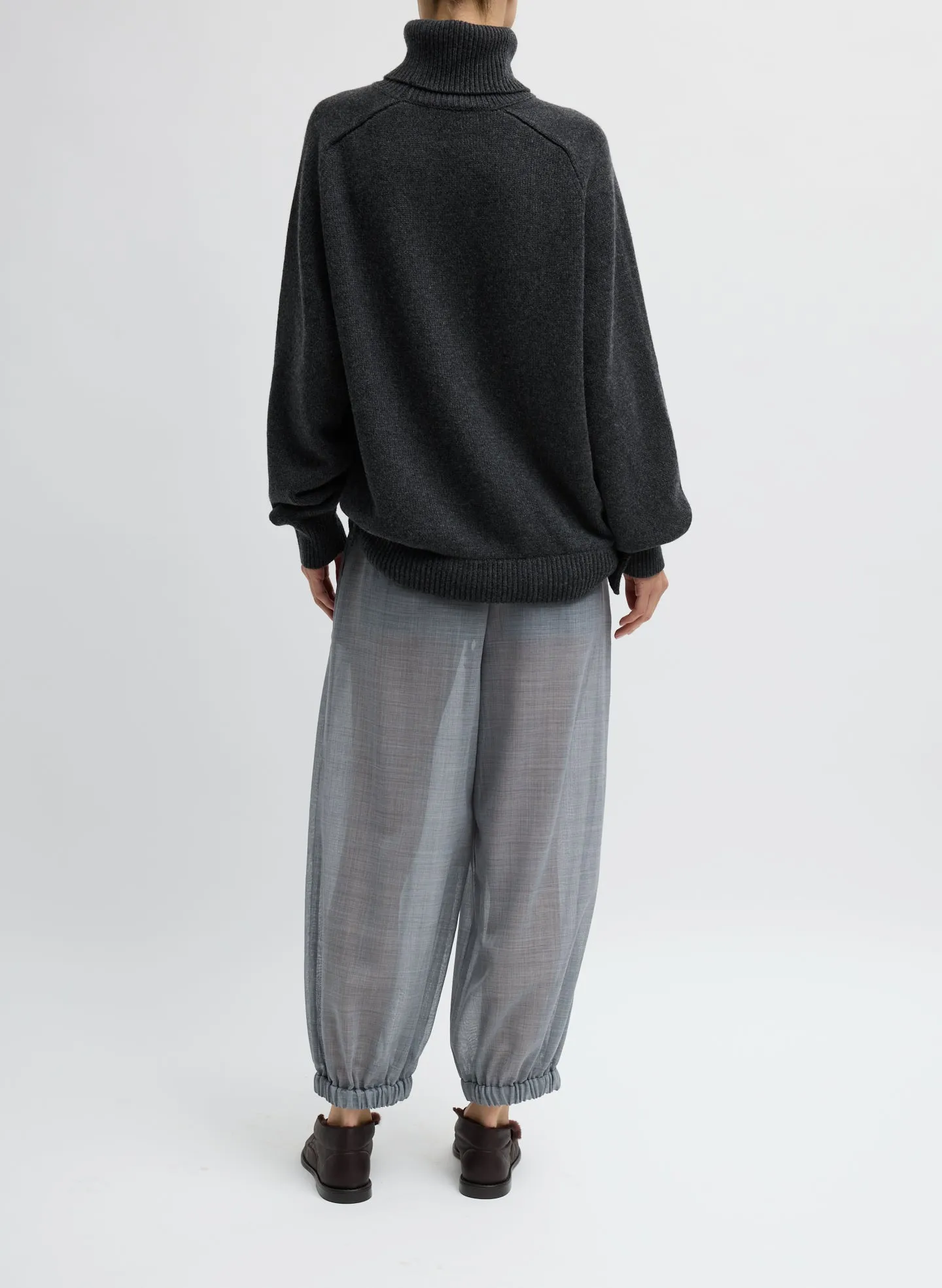 Sheer Wool Gauze Pleated Balloon Pant sold by Tibi product image thumbnail 3