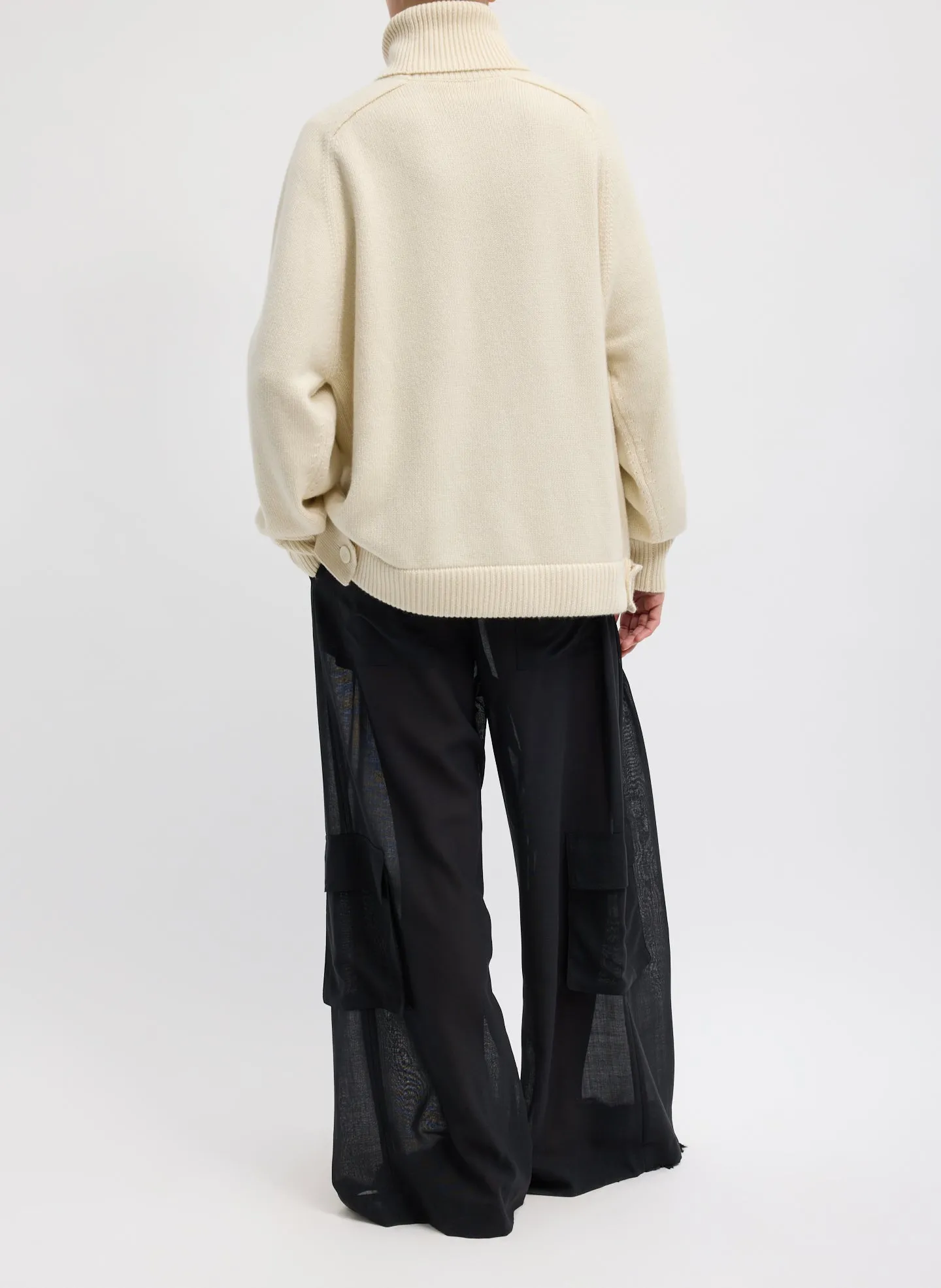 Cashmere Turtleneck Oversized Pullover Sweater sold by Tibi product image thumbnail 4