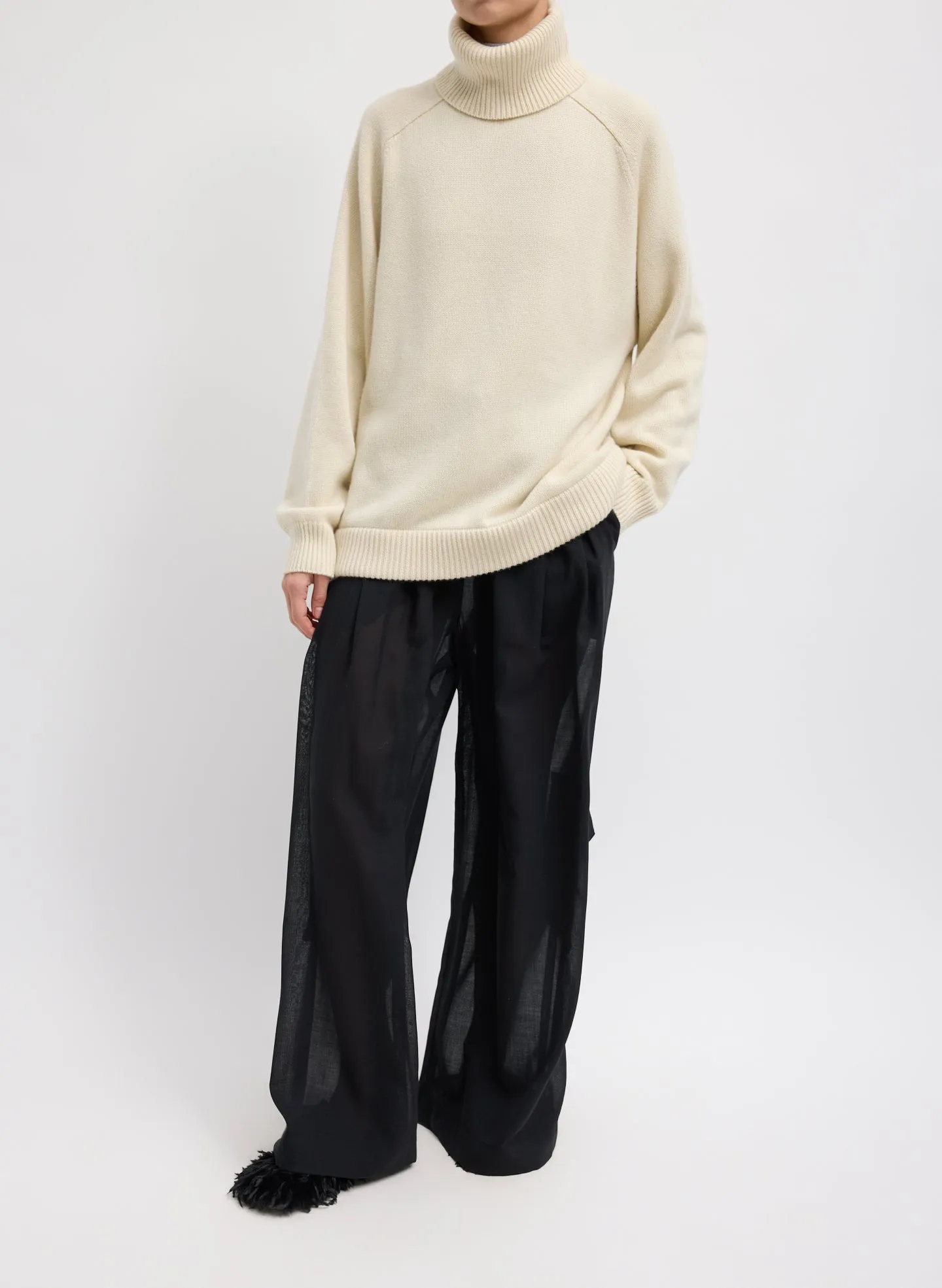 Cashmere Turtleneck Oversized Pullover Sweater sold by Tibi product image thumbnail 3