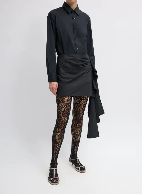 Italian Sporty Nylon Ribbon Mini Skirt sold by Tibi