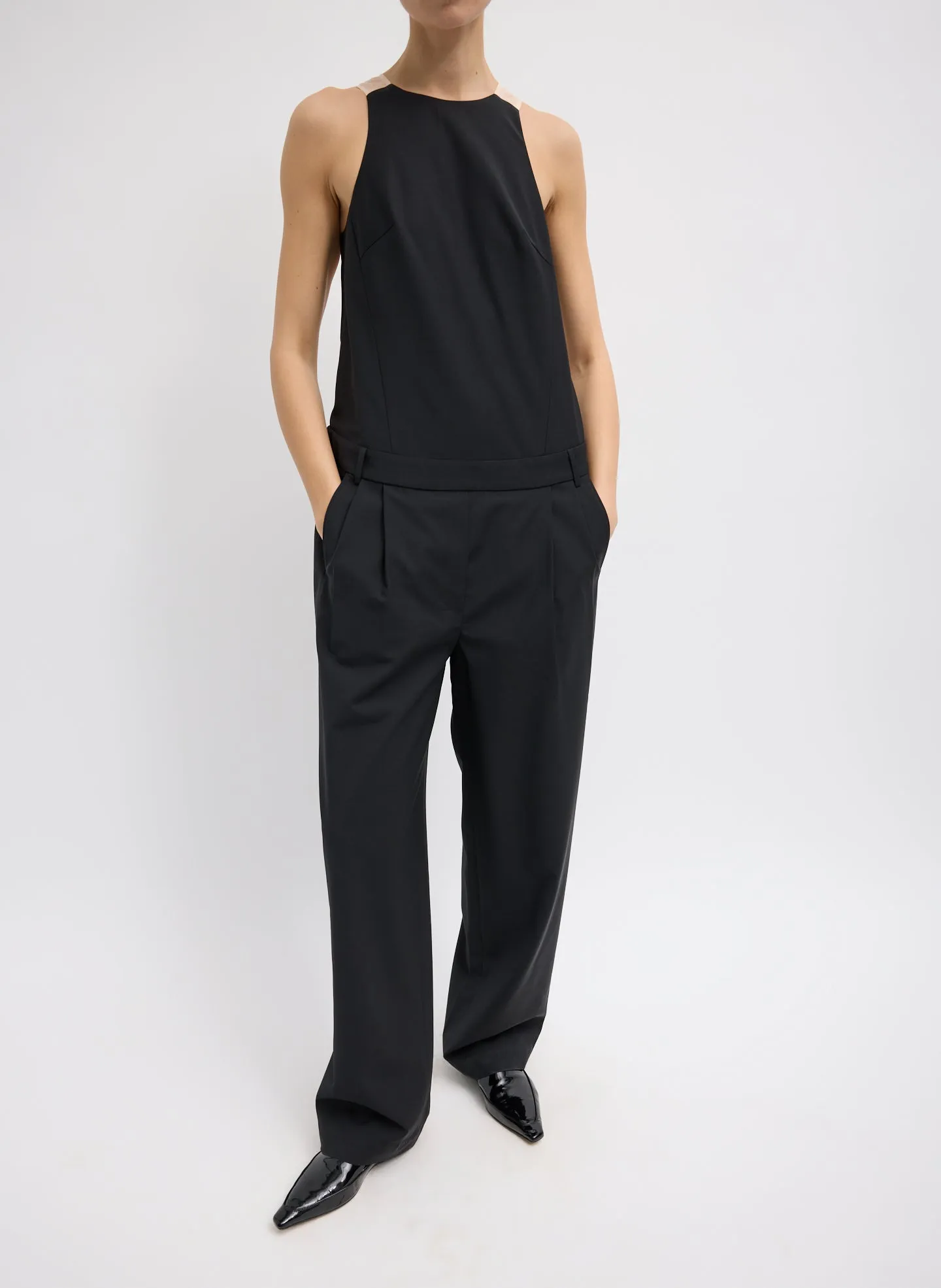 Recycled Tropical Wool Jumpsuit sold by Tibi
