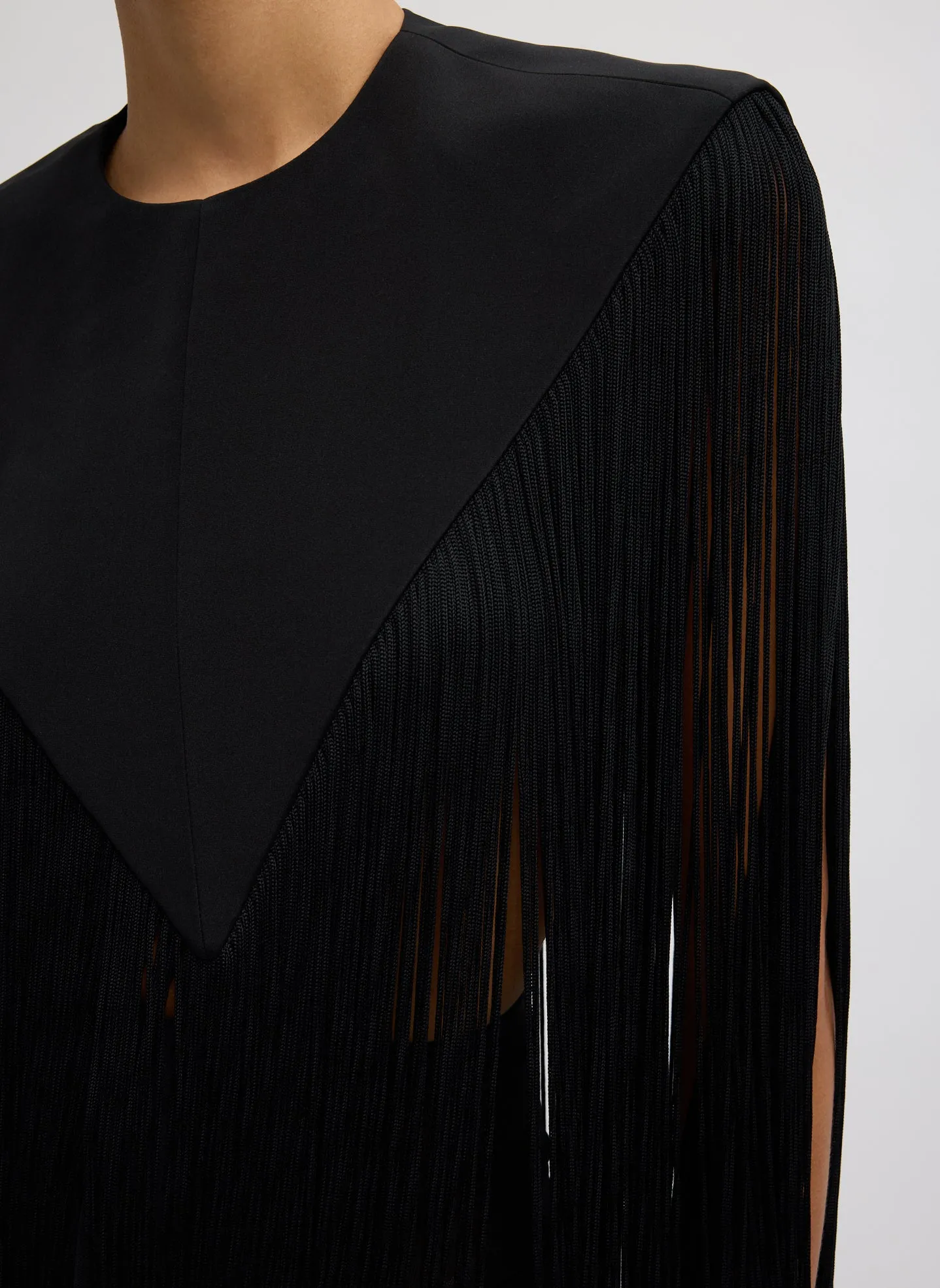 4-Ply Silk Fringe Cape sold by Tibi product image thumbnail 5