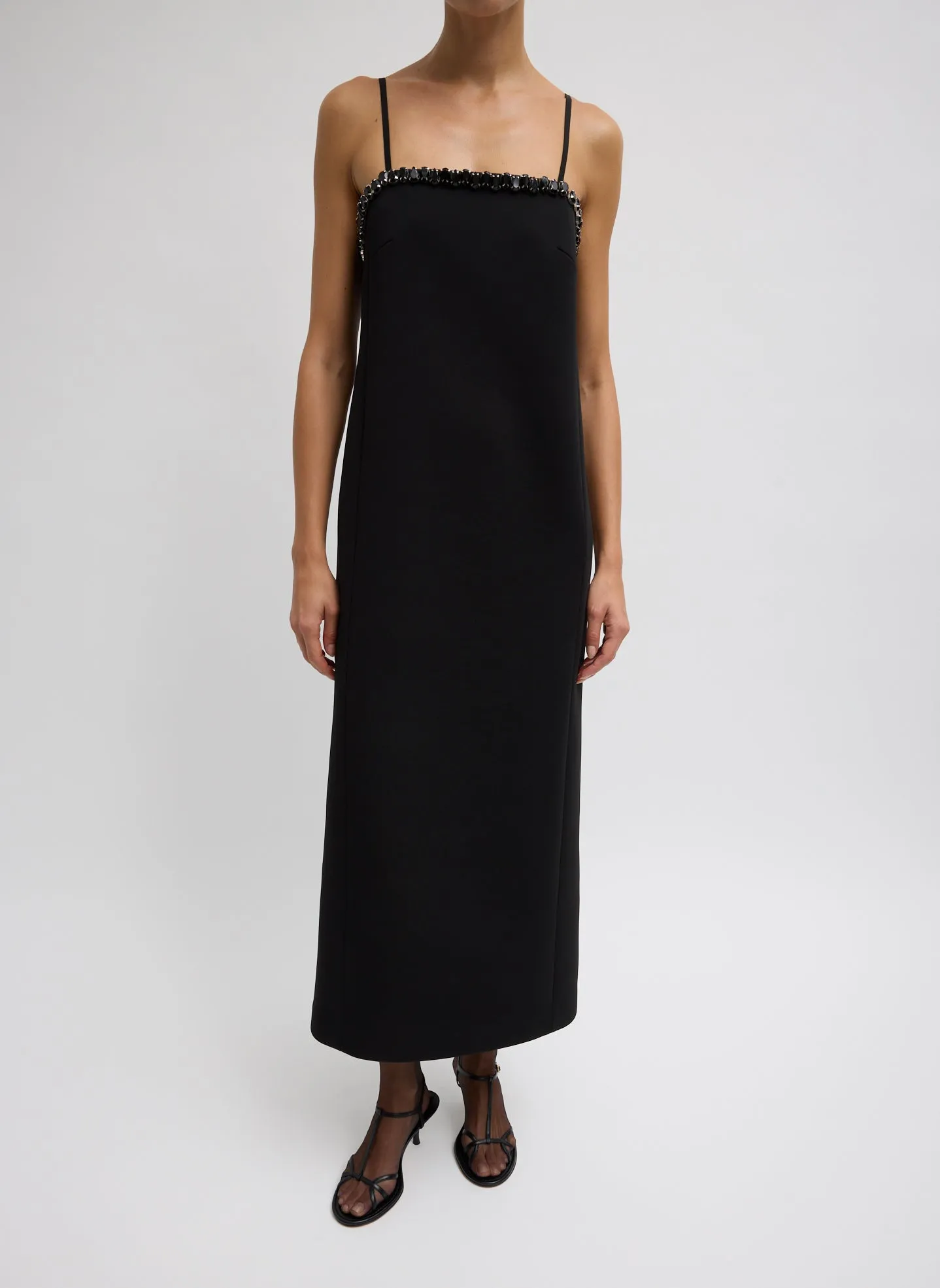 Bonded Twill Beaded Strappy Dress sold by Tibi product image thumbnail 2
