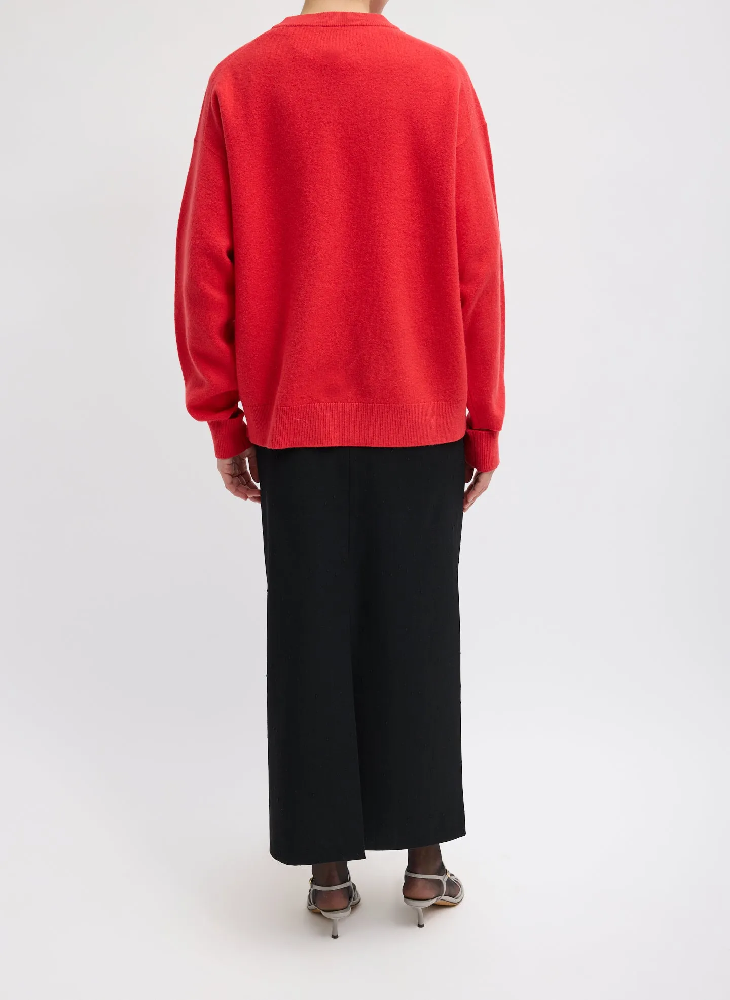 Boiled Wool Crewneck Easy Pullover sold by Tibi product image thumbnail 4