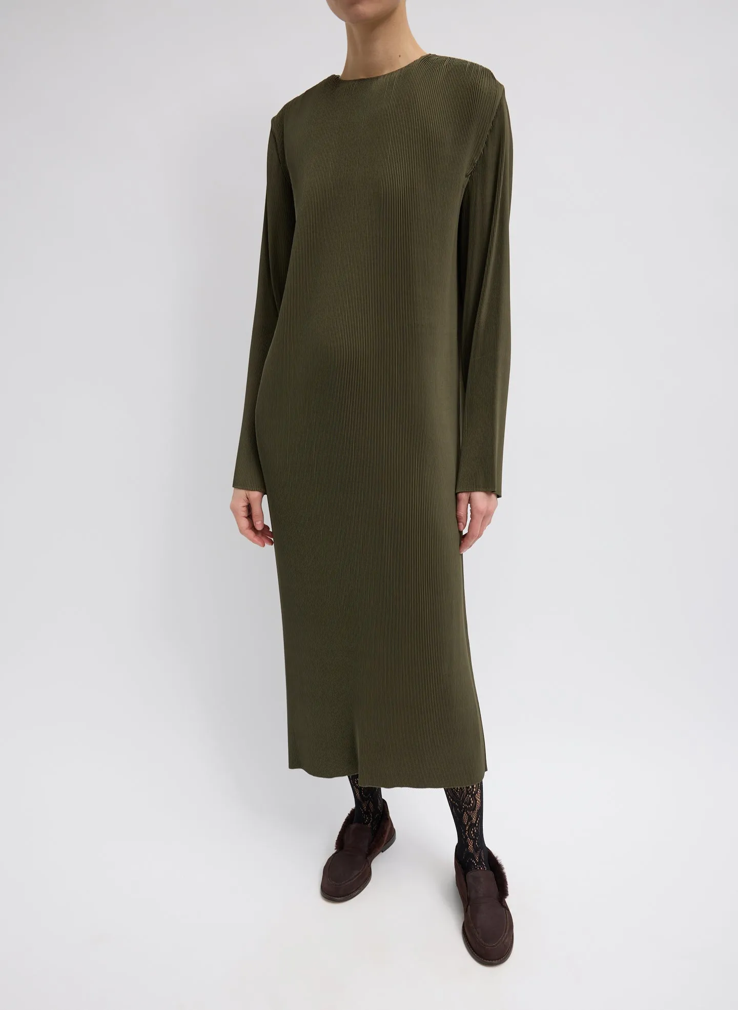 Plissé Midi Dress sold by Tibi