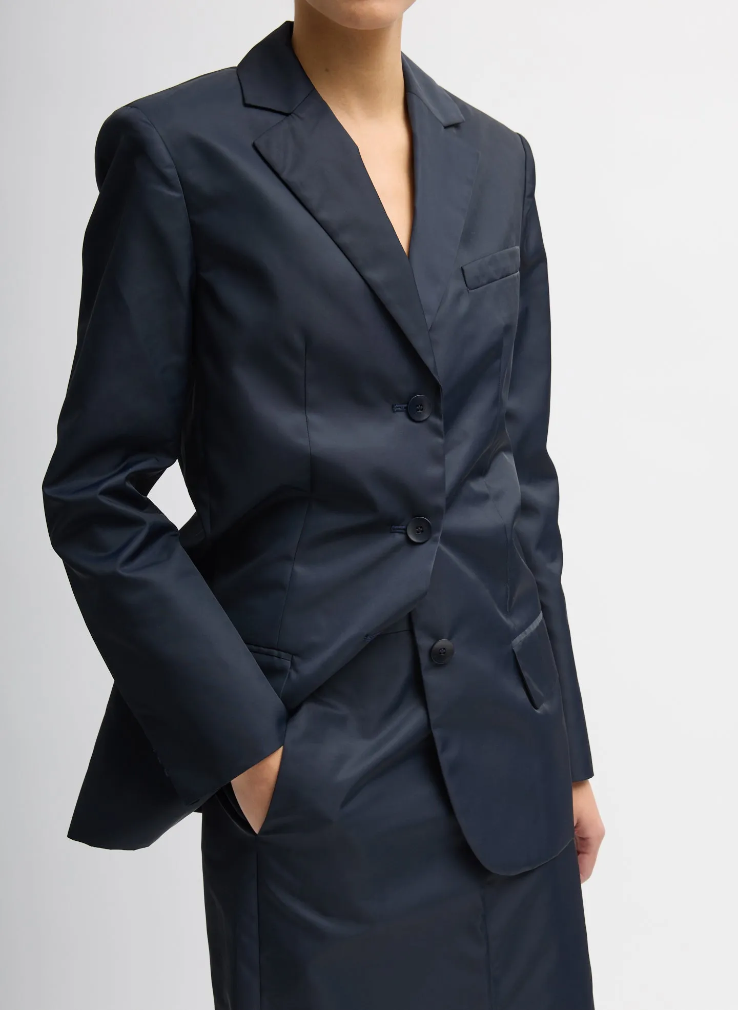 Eco Nylon Max Blazer sold by Tibi product image thumbnail 4