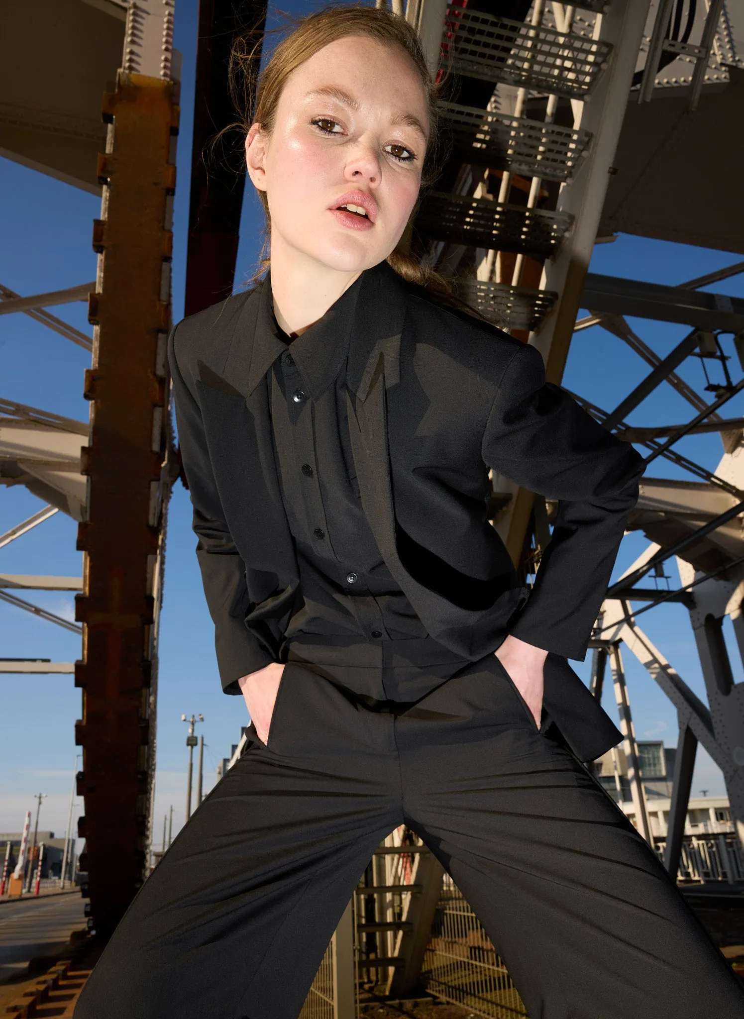 Recycled Tropical Wool Jules Trouser sold by Tibi product image thumbnail 2