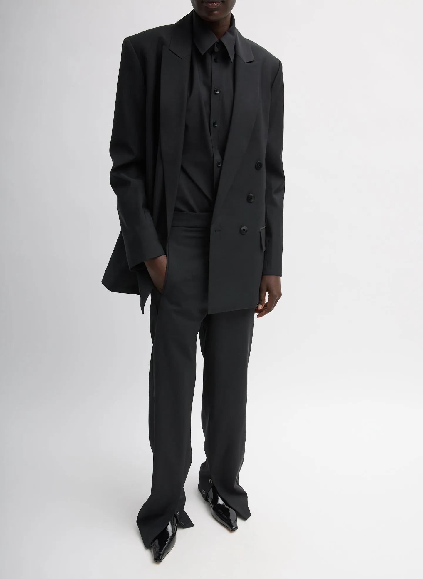 Recycled Tropical Wool Jules Trouser sold by Tibi product image thumbnail 4