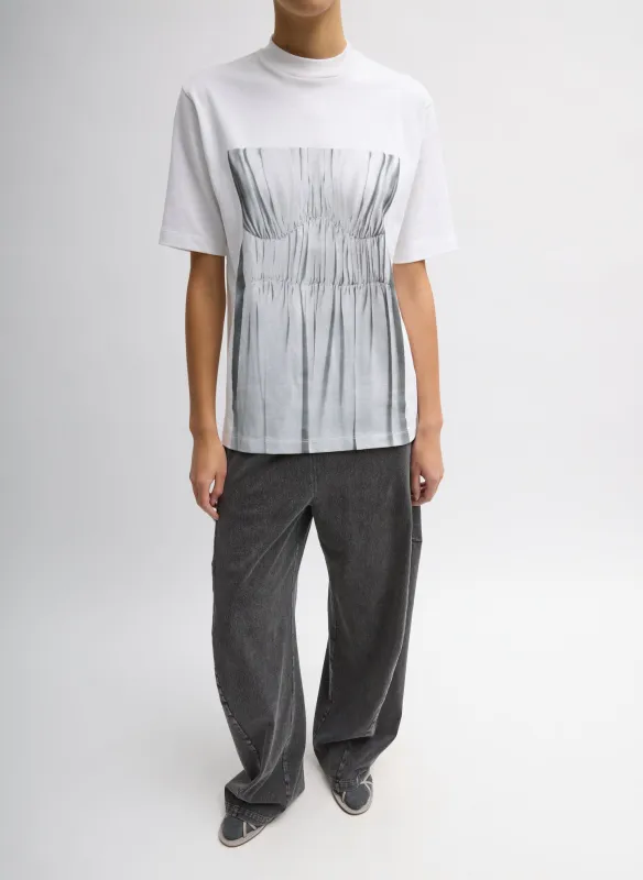 Trompe L'oeil Printed T-Shirt made by Tibi