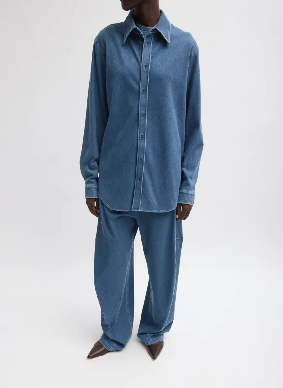 Stretch Denim Easy Shirt sold by Tibi