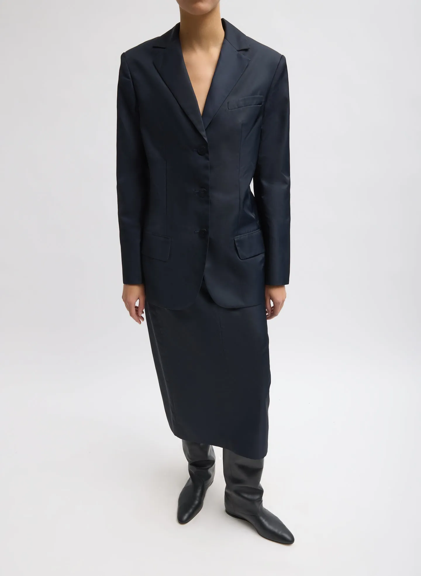 Eco Nylon Midi Trouser Skirt sold by Tibi product image thumbnail 3