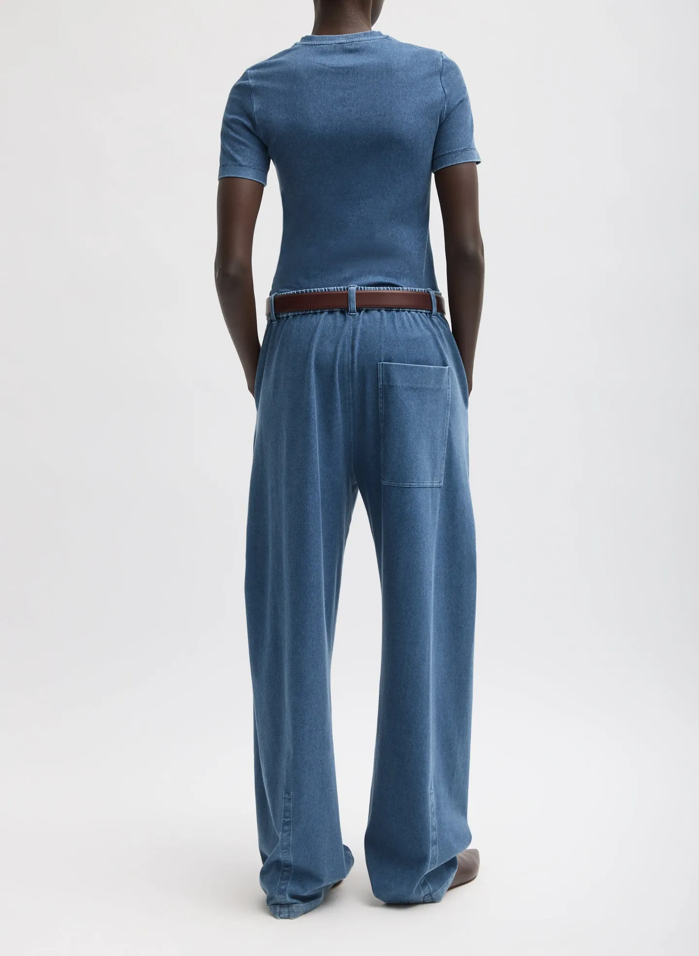 Stretch Denim Knit Winslow Pant sold by Tibi product image thumbnail 3