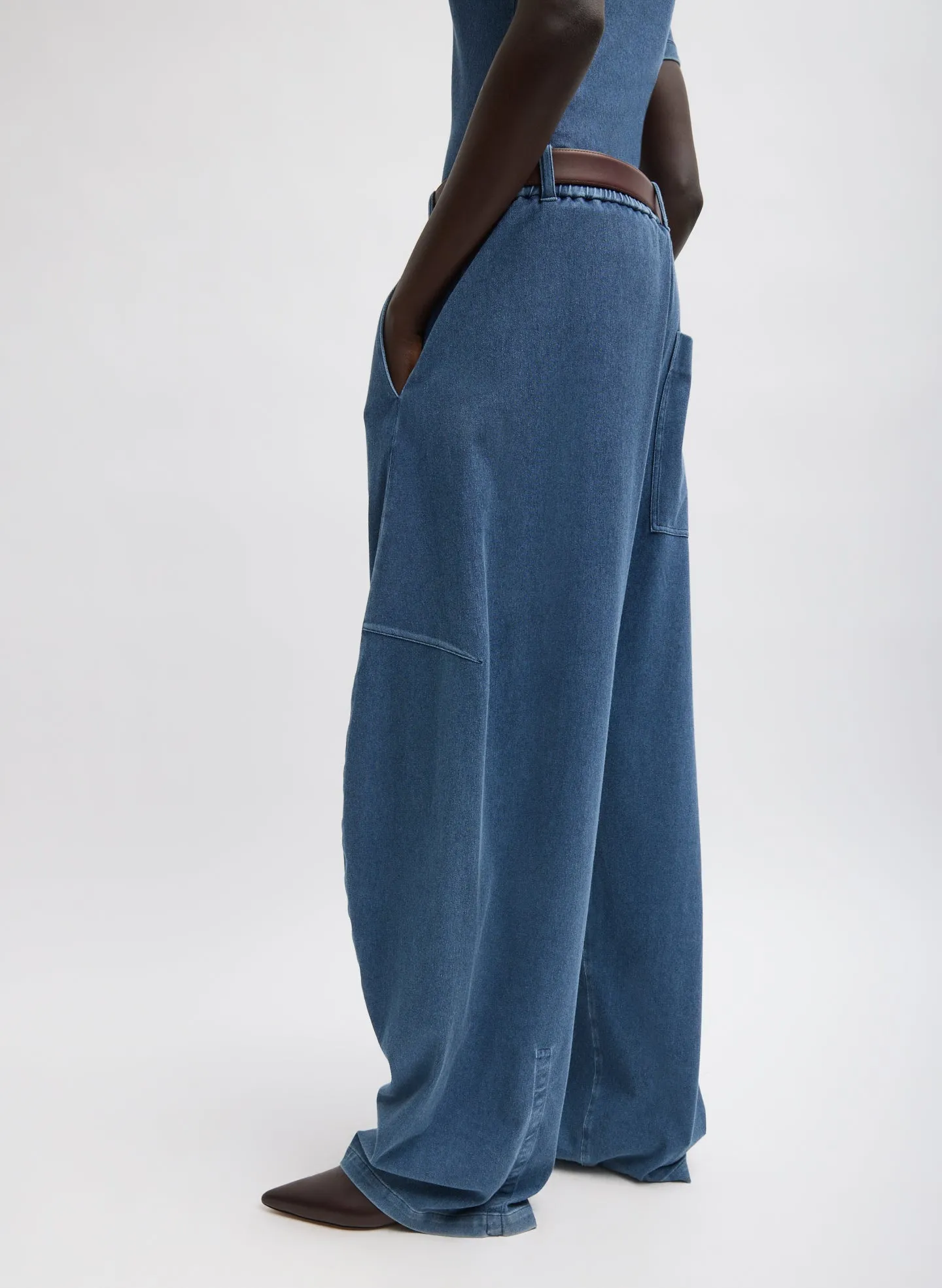 Stretch Denim Knit Winslow Pant sold by Tibi product image thumbnail 5