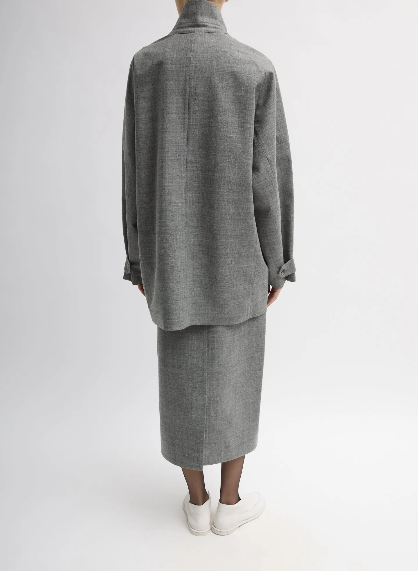 Techy Bonded Wool Olivier Blazer sold by Tibi product image thumbnail 4