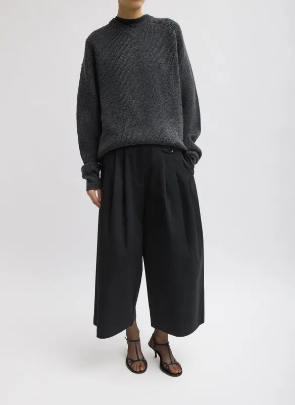 Cardigan Stitch V-Neck Easy Pullover sold by Tibi