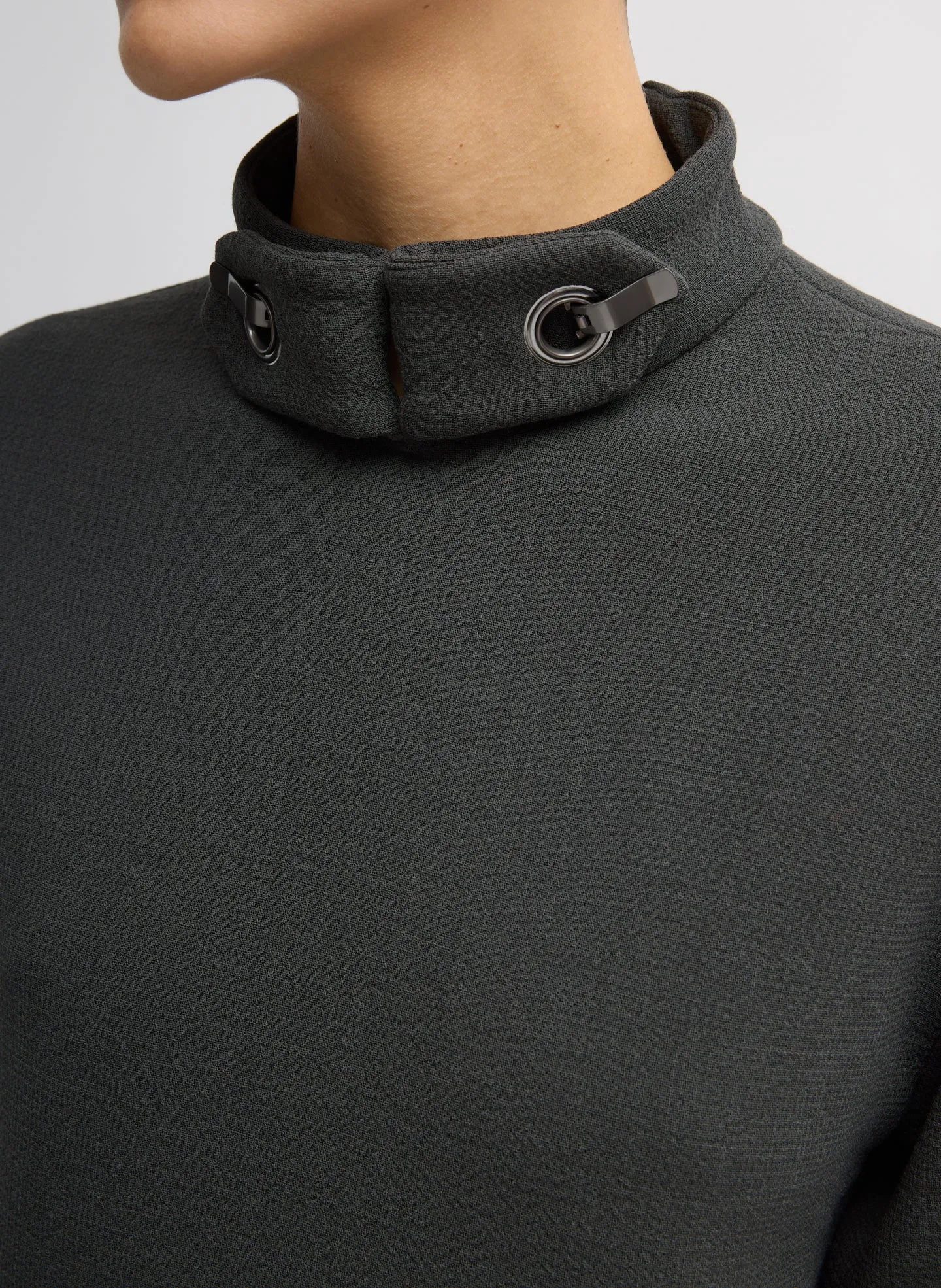 Wool Crepe Fontaine Tunic Top sold by Tibi product image thumbnail 5