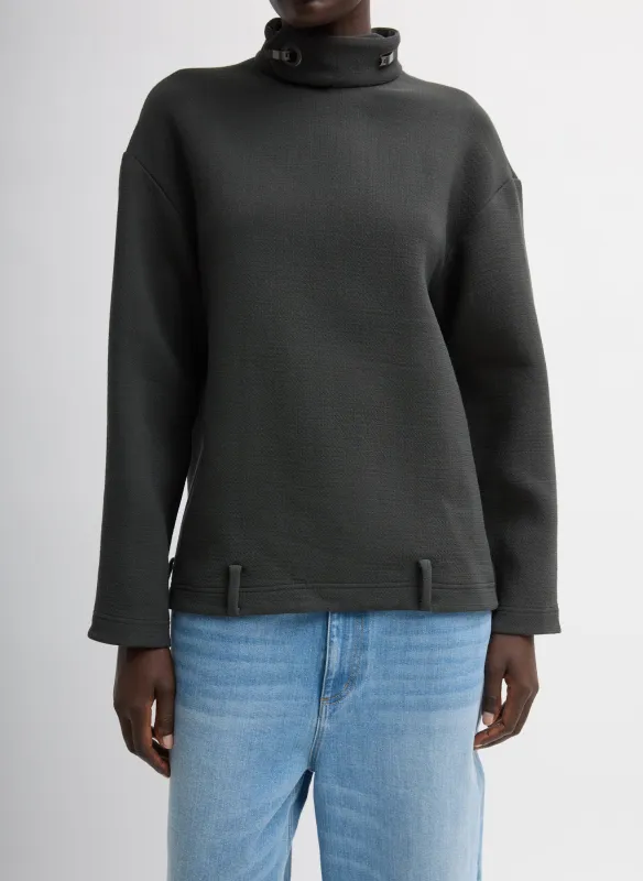 Wool Crepe Fontaine Tunic Top made by Tibi