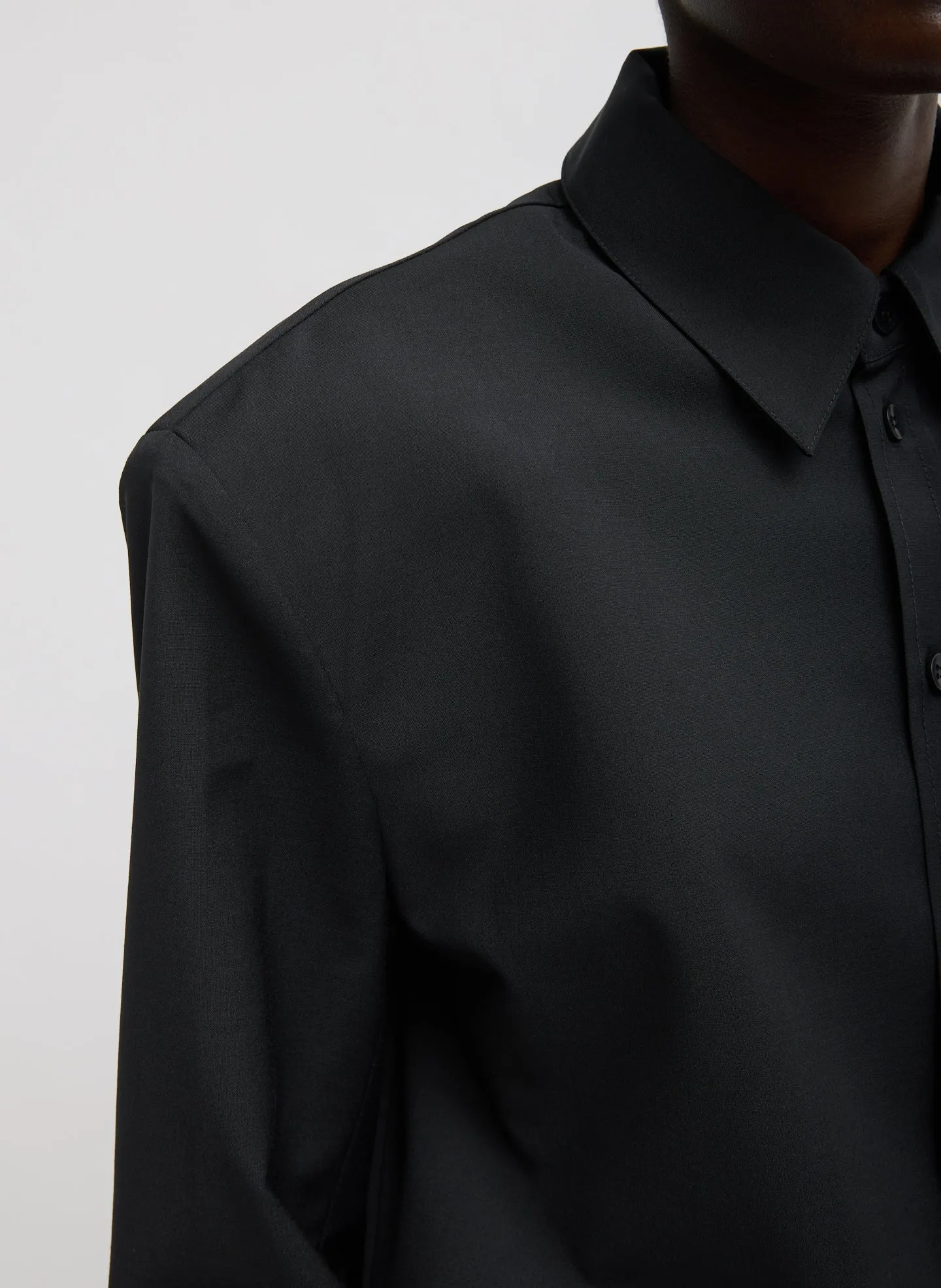 Recycled Tropical Wool Detached Shirt sold by Tibi product image thumbnail 5