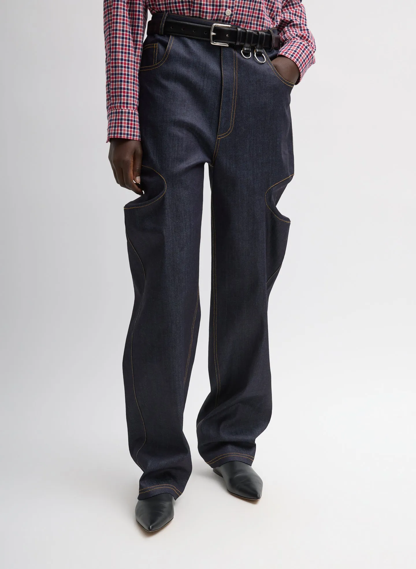 Indigo Denim Ernest Jean sold by Tibi product image thumbnail 4