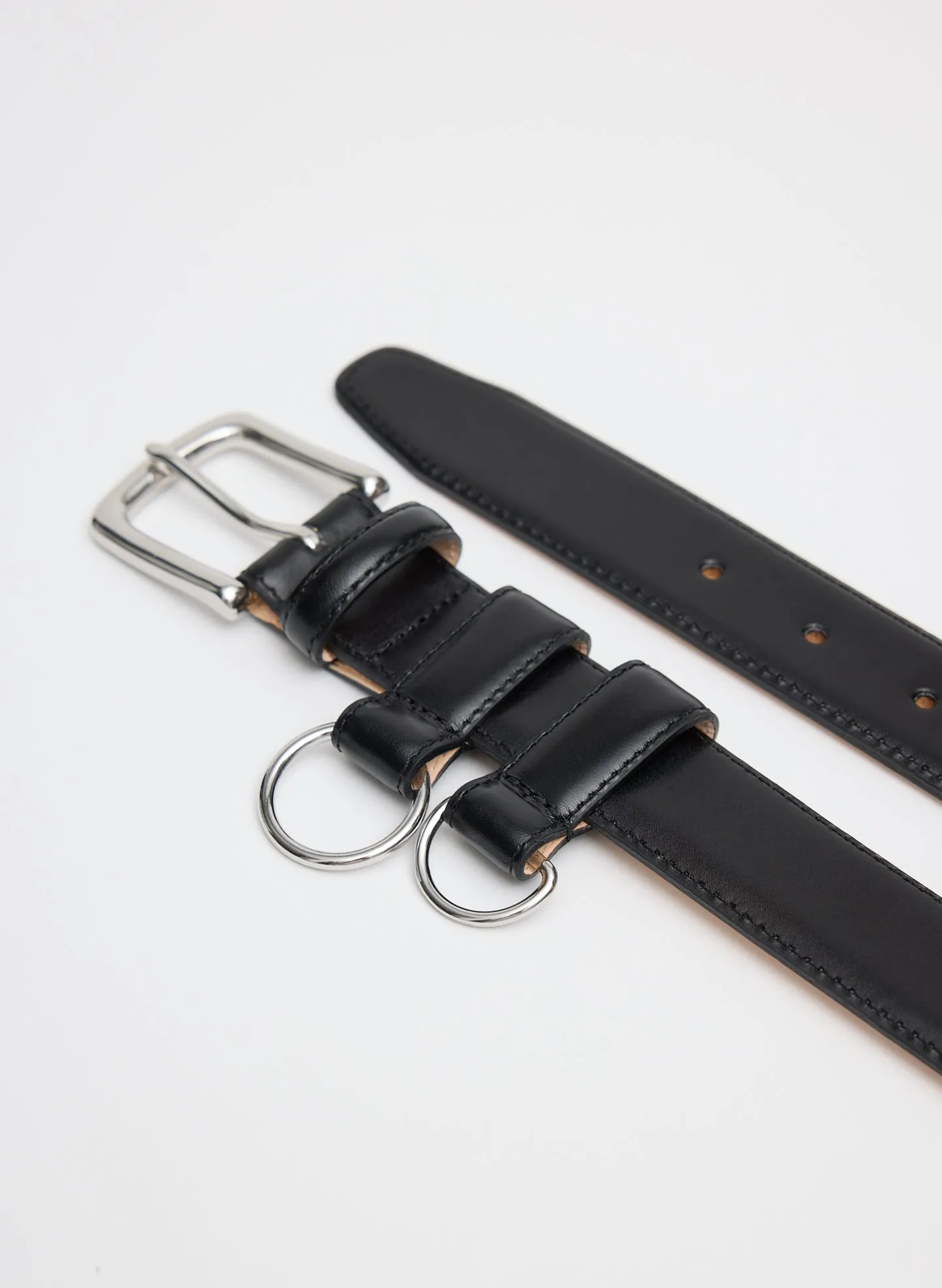 Classic Ring Hardware Leather Belt sold by Tibi product image thumbnail 3