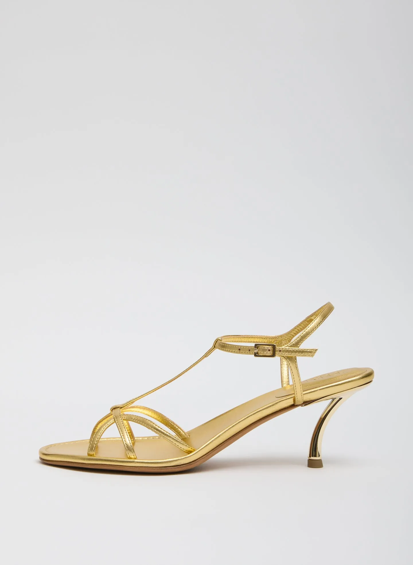 Milbourne Metallic Nappa Heel sold by Tibi