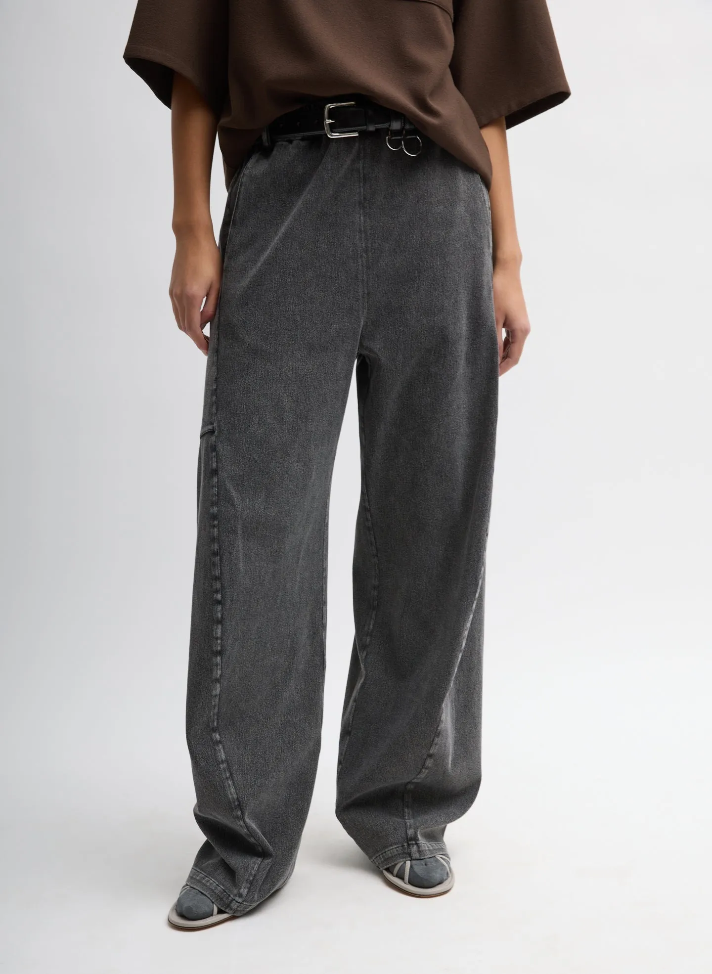 Stretch Denim Knit Winslow Pant sold by Tibi product image thumbnail 5