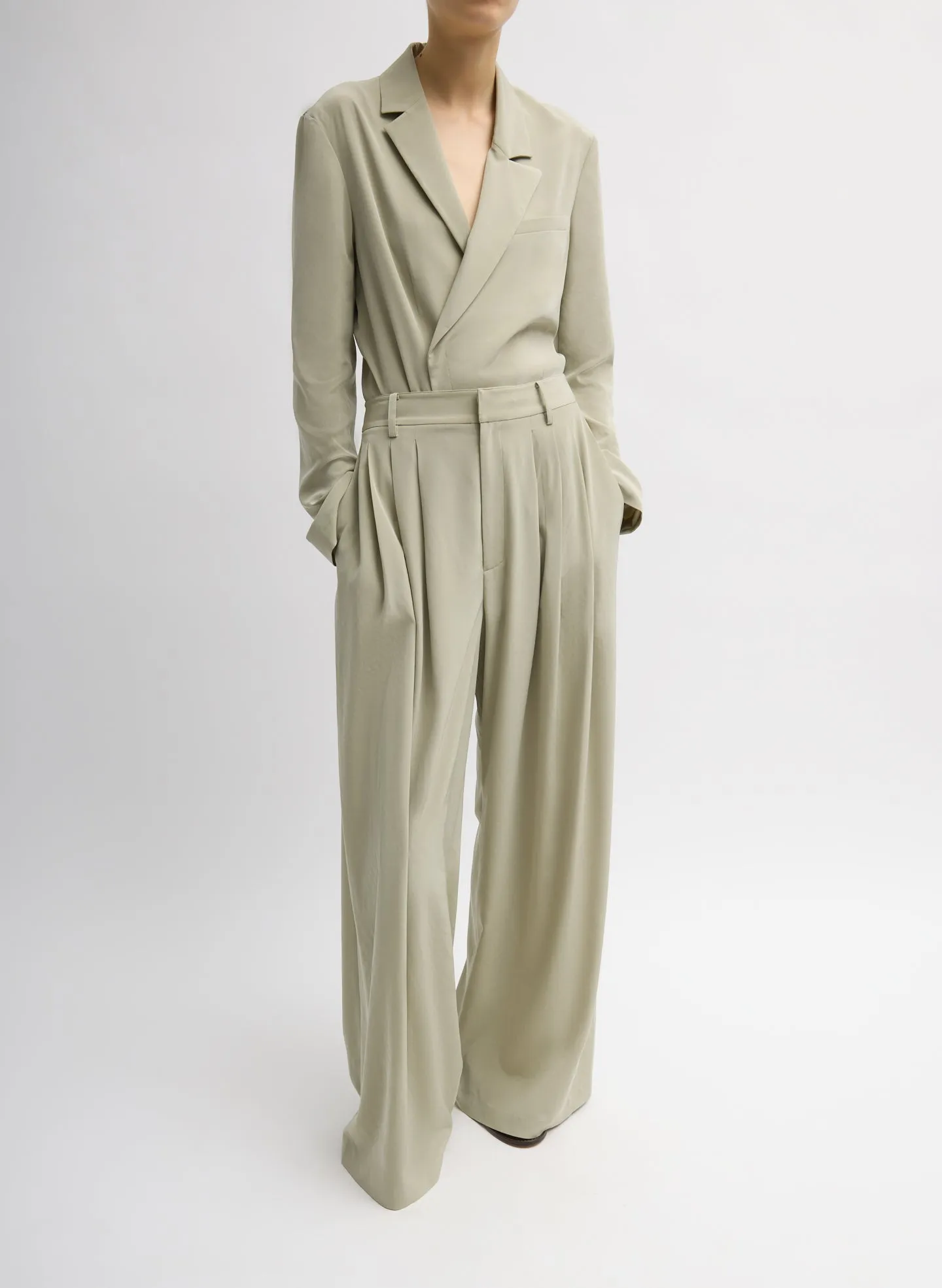 Relaxed Suiting Triple Pleat Pant sold by Tibi product image thumbnail 4