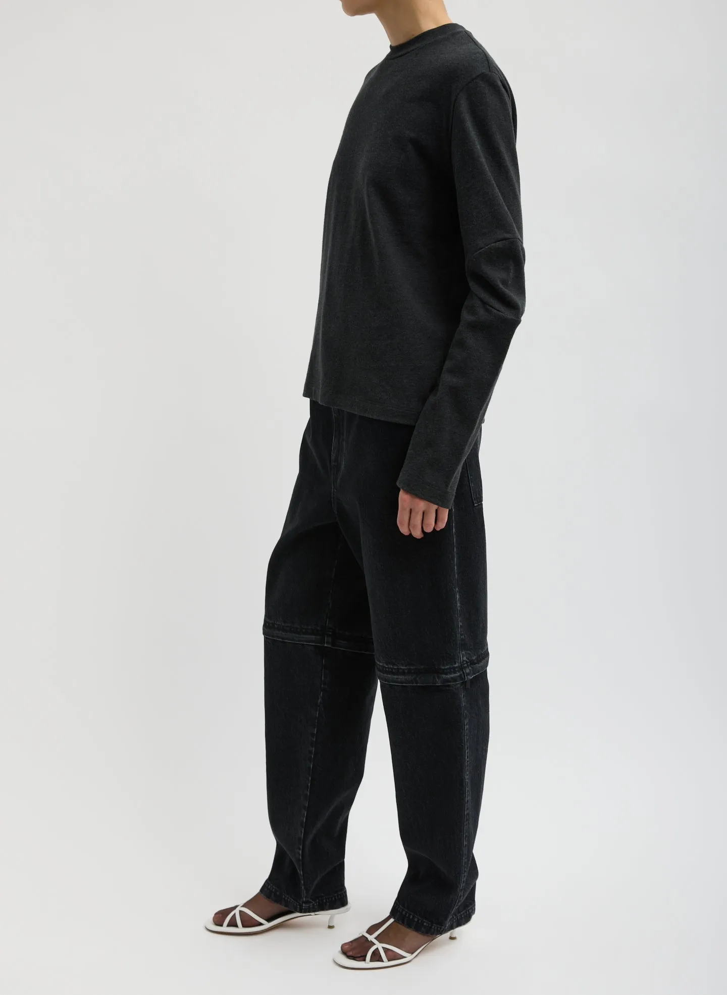 Perfect T-Shirt With Gusset Elbow Sleeve sold by Tibi product image thumbnail 3