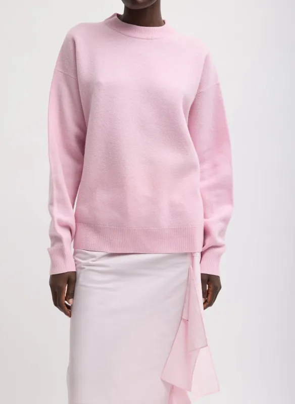 Boiled Wool Crewneck Easy Pullover sold by Tibi