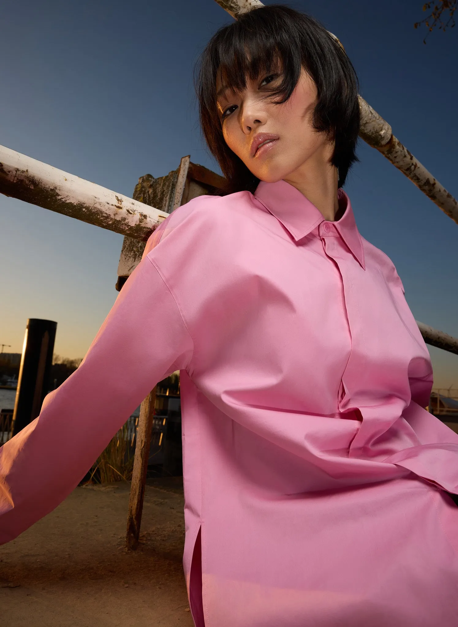 Eco Poplin Tailored Shirt sold by Tibi product image thumbnail 2