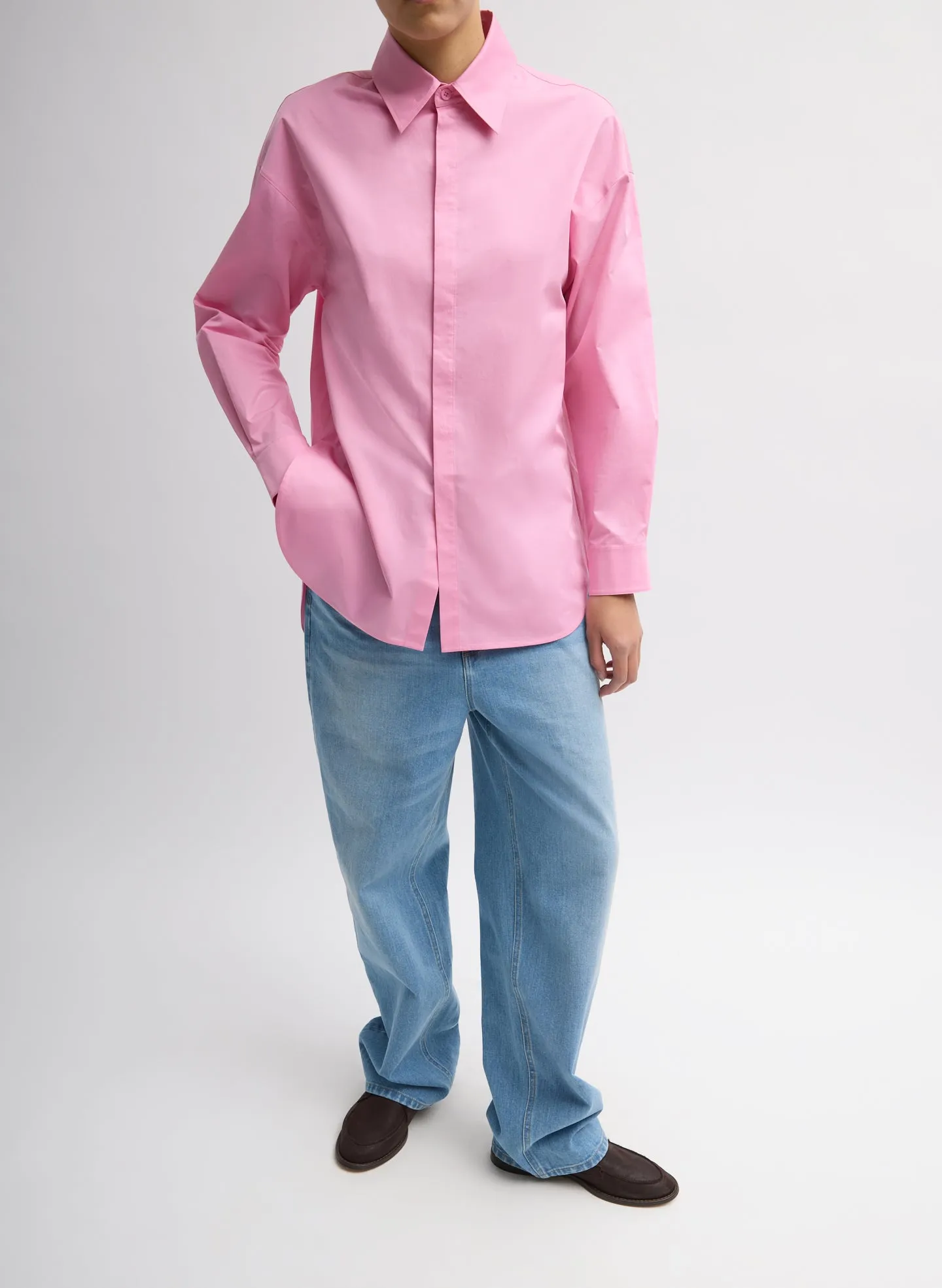Eco Poplin Tailored Shirt sold by Tibi product image thumbnail 3