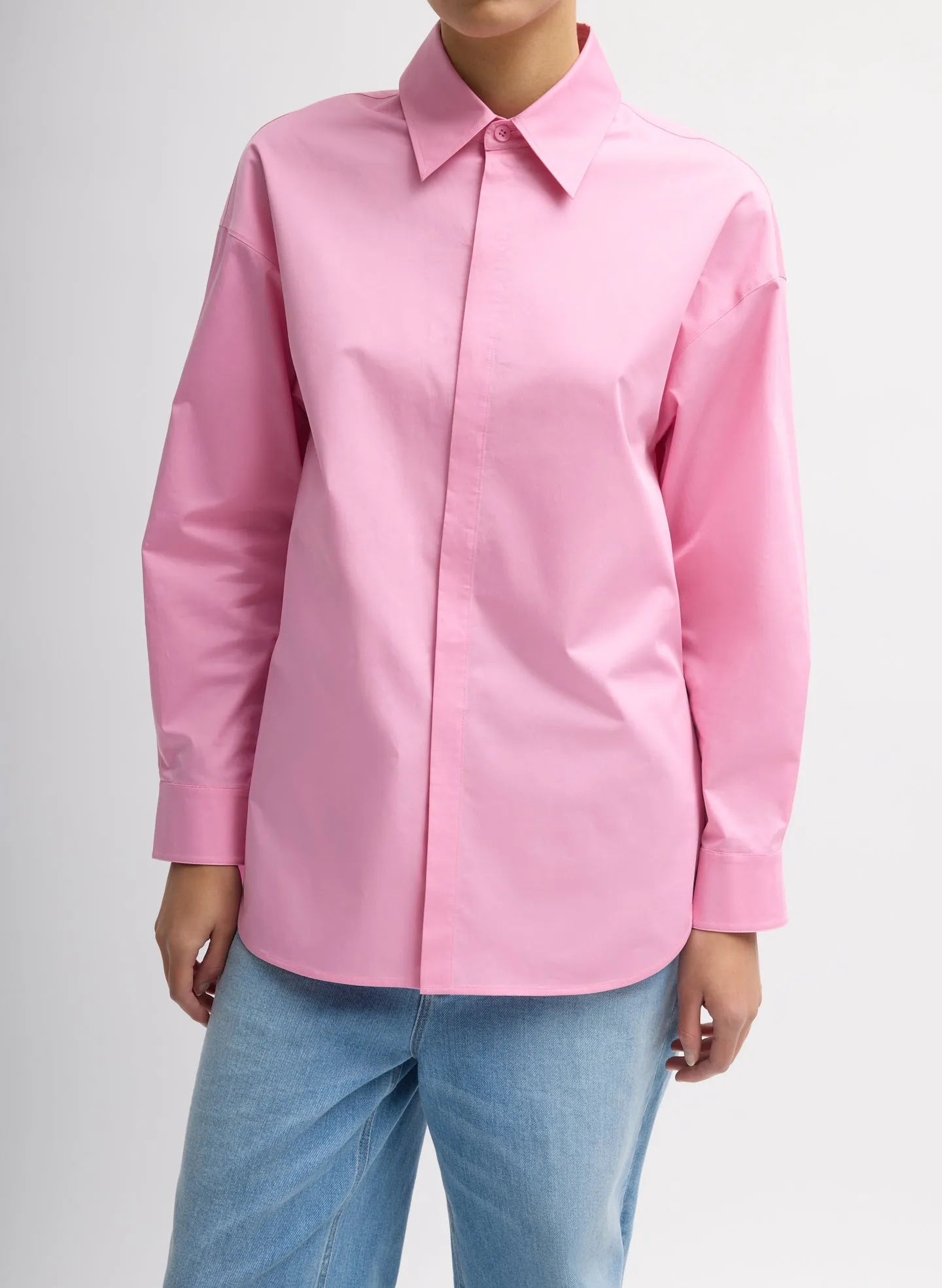 Eco Poplin Tailored Shirt sold by Tibi