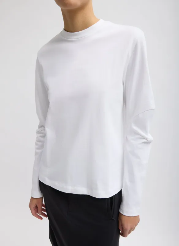 Perfect T-Shirt With Gusset Elbow Sleeve sold by Tibi