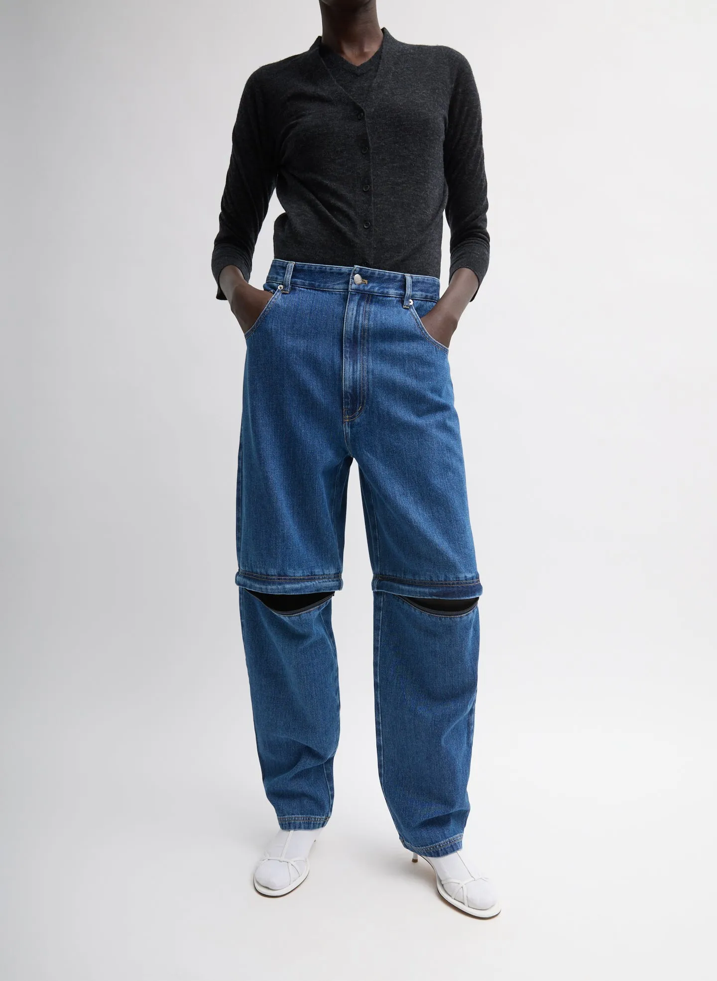 Lars Denim Convertible Zip Jean sold by Tibi product image thumbnail 3
