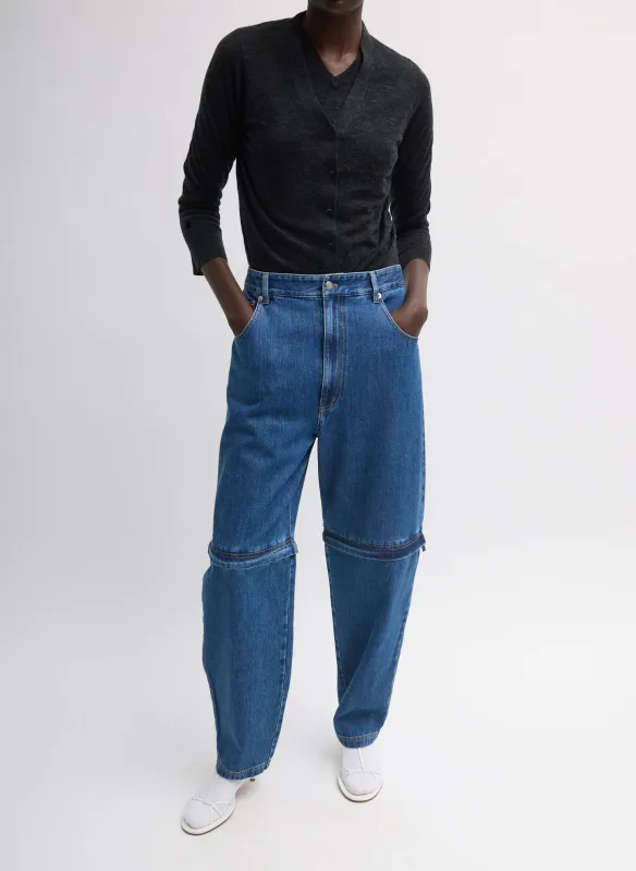 Lars Denim Convertible Zip Jean made by Tibi