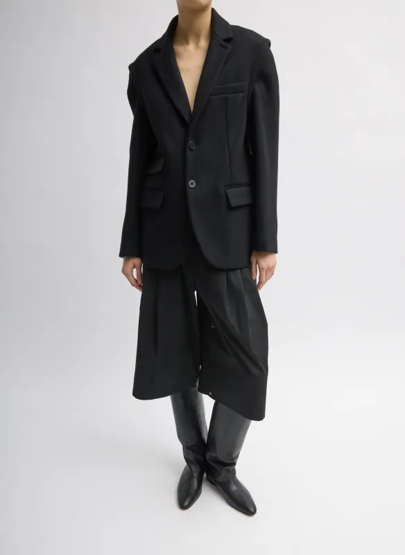 Bonded Recycled Felted Wool Convertible Blazer sold by Tibi