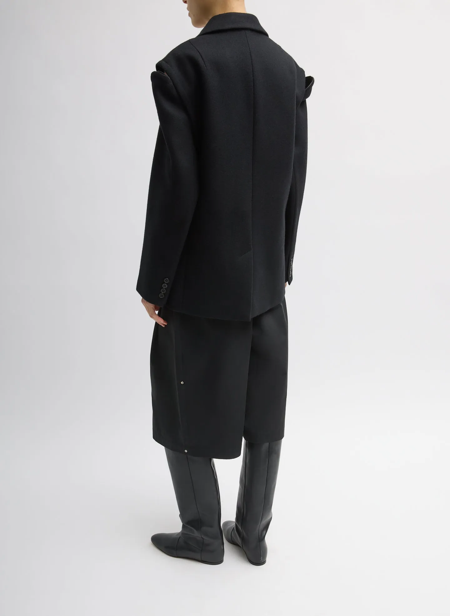 Bonded Recycled Felted Wool Convertible Blazer sold by Tibi product image thumbnail 5