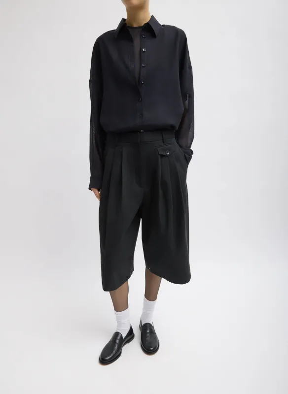 Bio Twill Triple Pleat Short made by Tibi