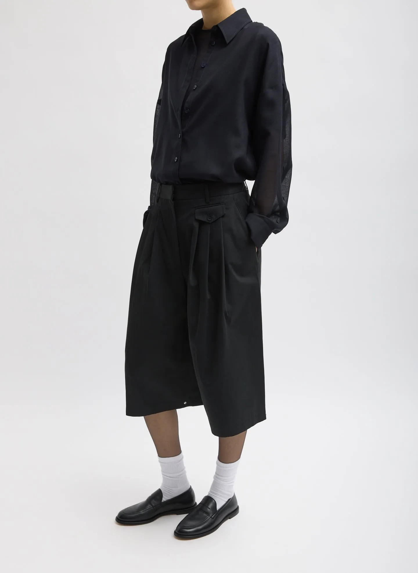 Bio Twill Triple Pleat Short sold by Tibi product image thumbnail 2