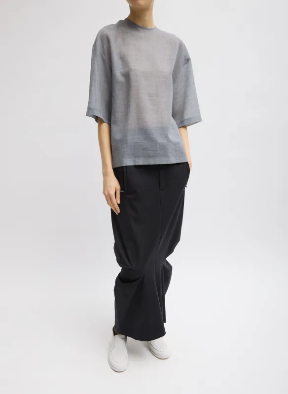 Sheer Wool Gauze Easy T-Shirt sold by Tibi
