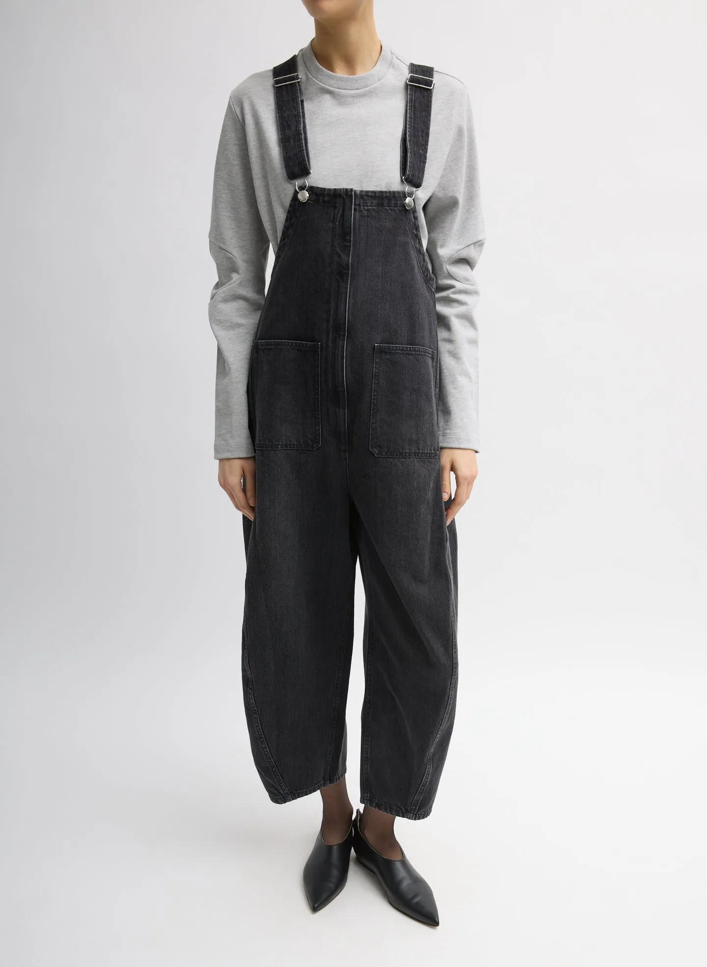 Vintage Black Denim Jumpsuit sold by Tibi
