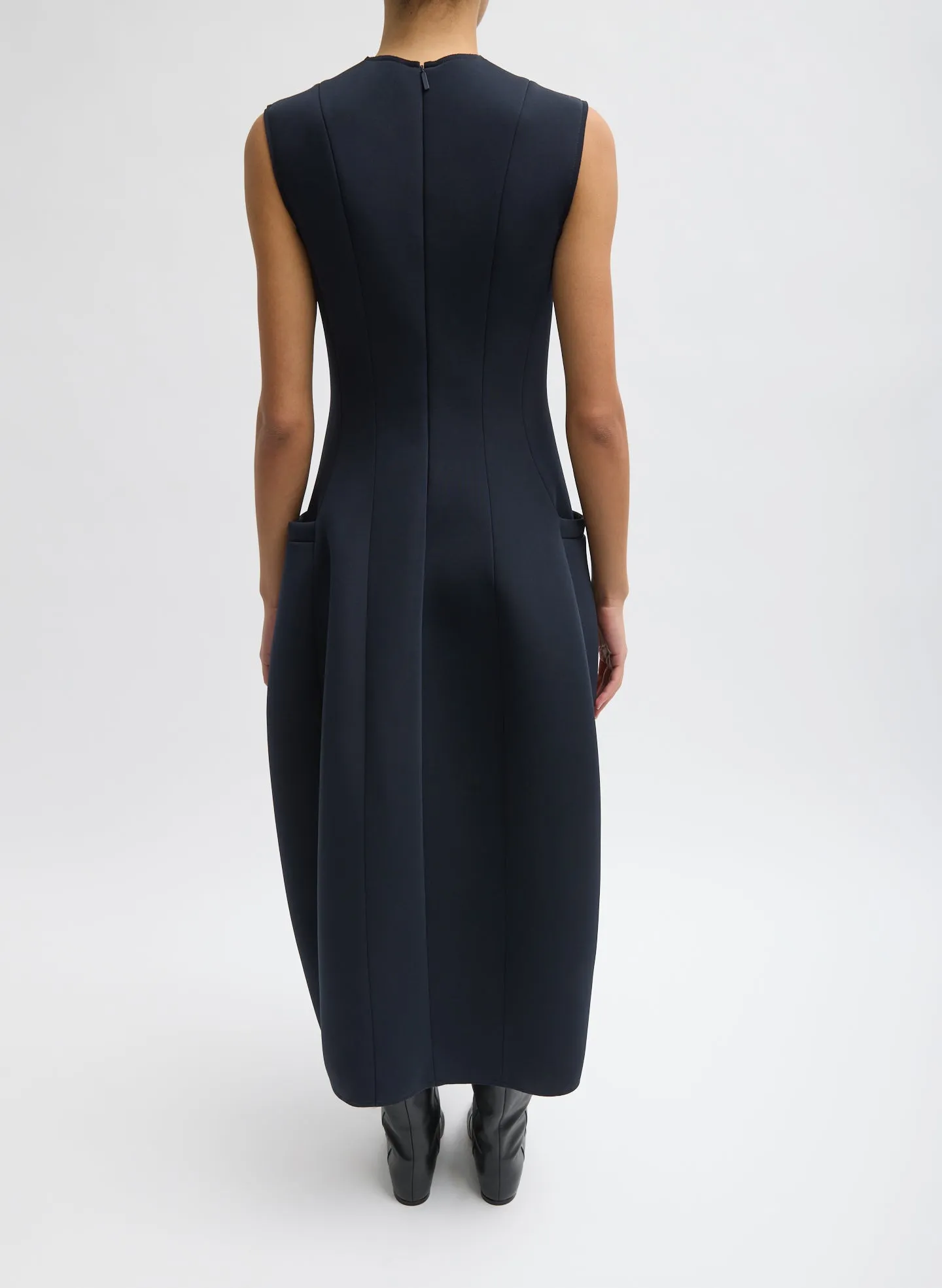 Bonded Twill Sleeveless Sculpted Dress sold by Tibi product image thumbnail 3