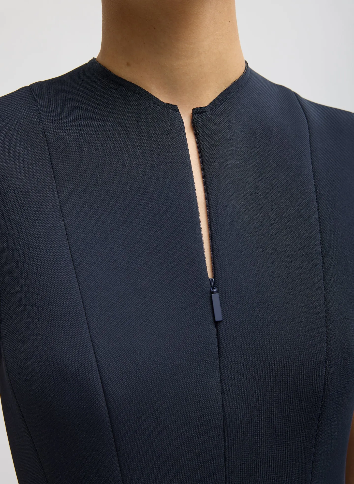 Bonded Twill Sleeveless Sculpted Dress sold by Tibi product image thumbnail 5