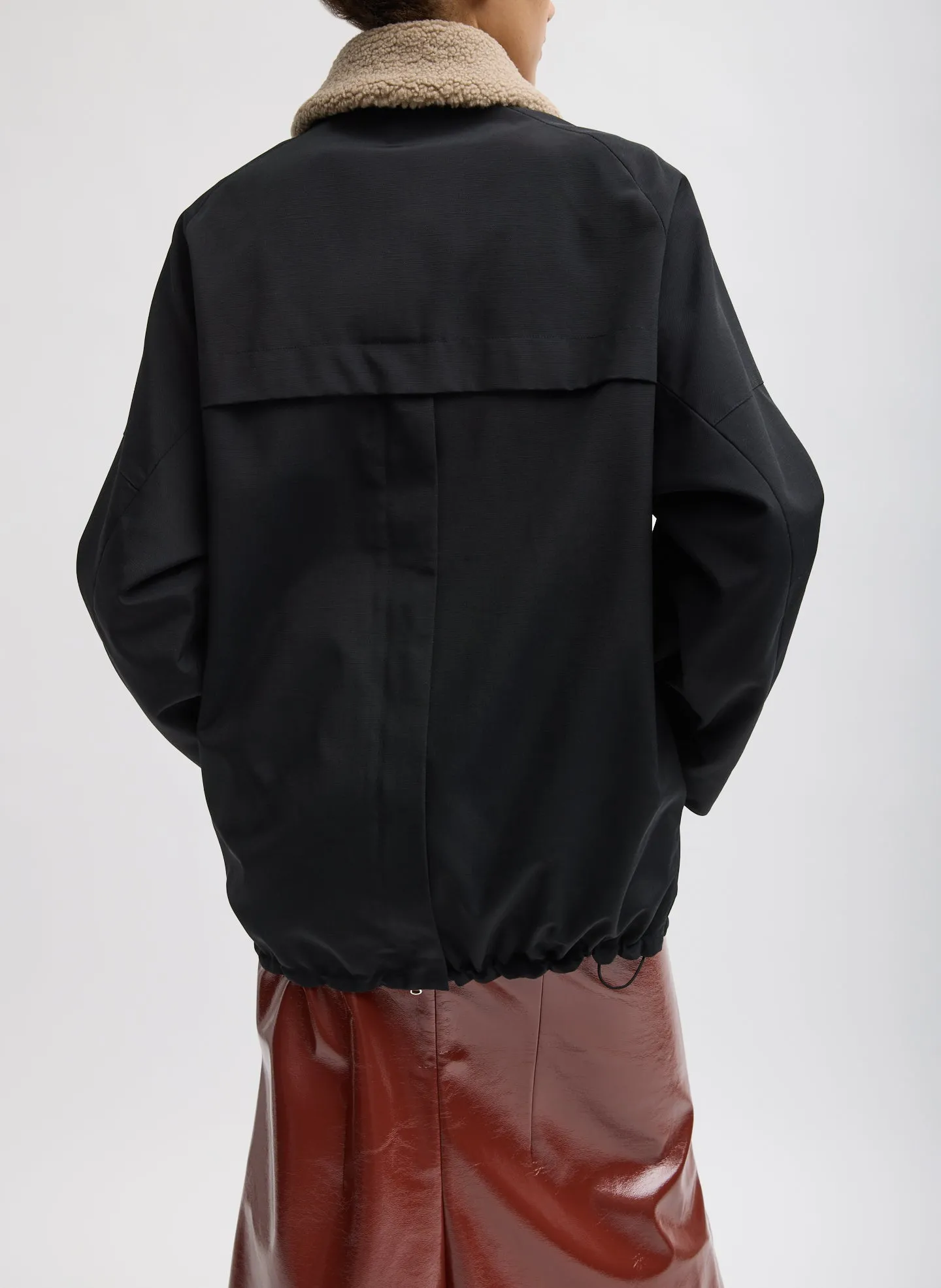 Lotte Nylon Carcoat With Removable Sherpa Collar sold by Tibi product image thumbnail 3