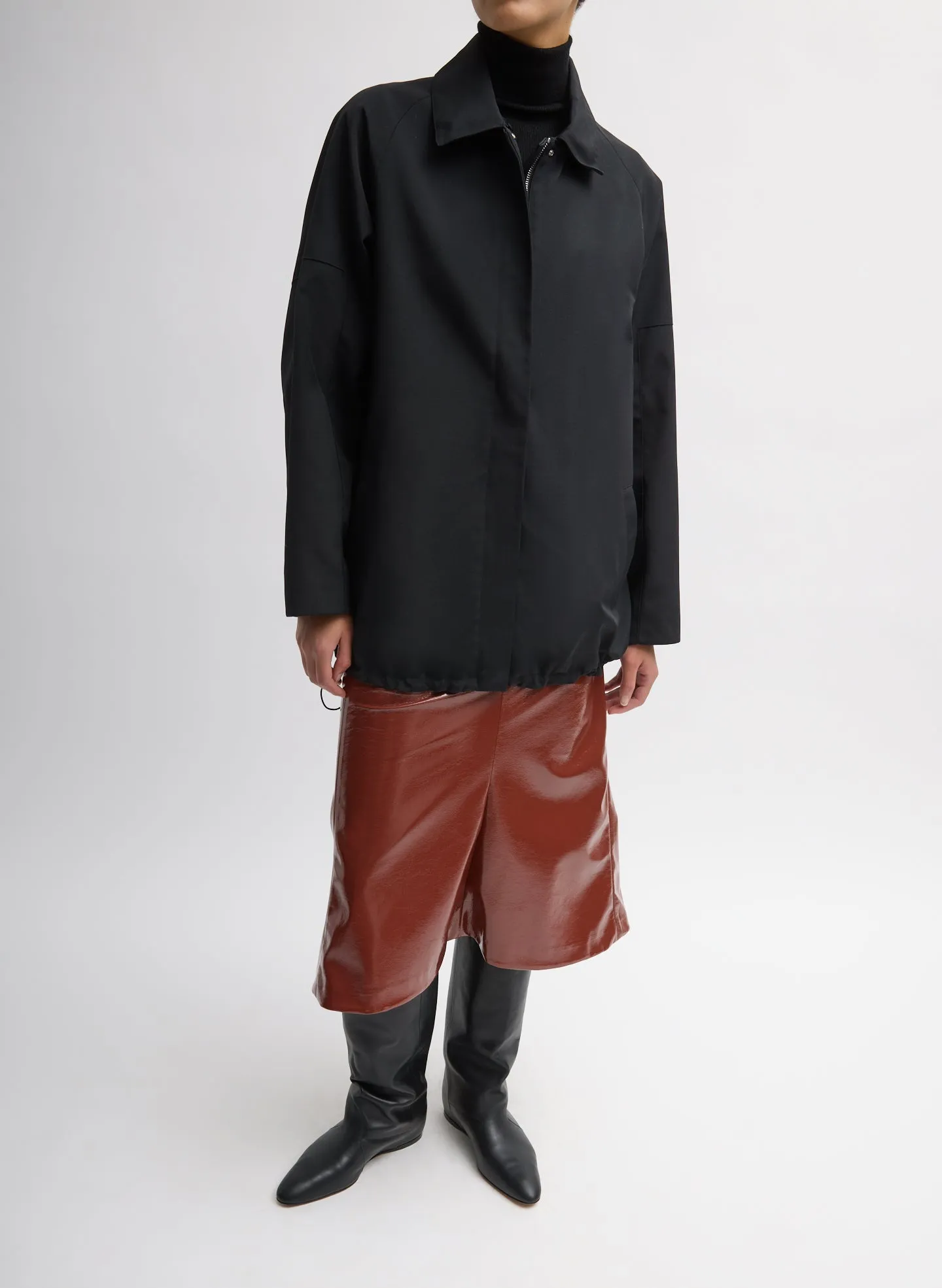 Lotte Nylon Carcoat With Removable Sherpa Collar sold by Tibi product image thumbnail 4