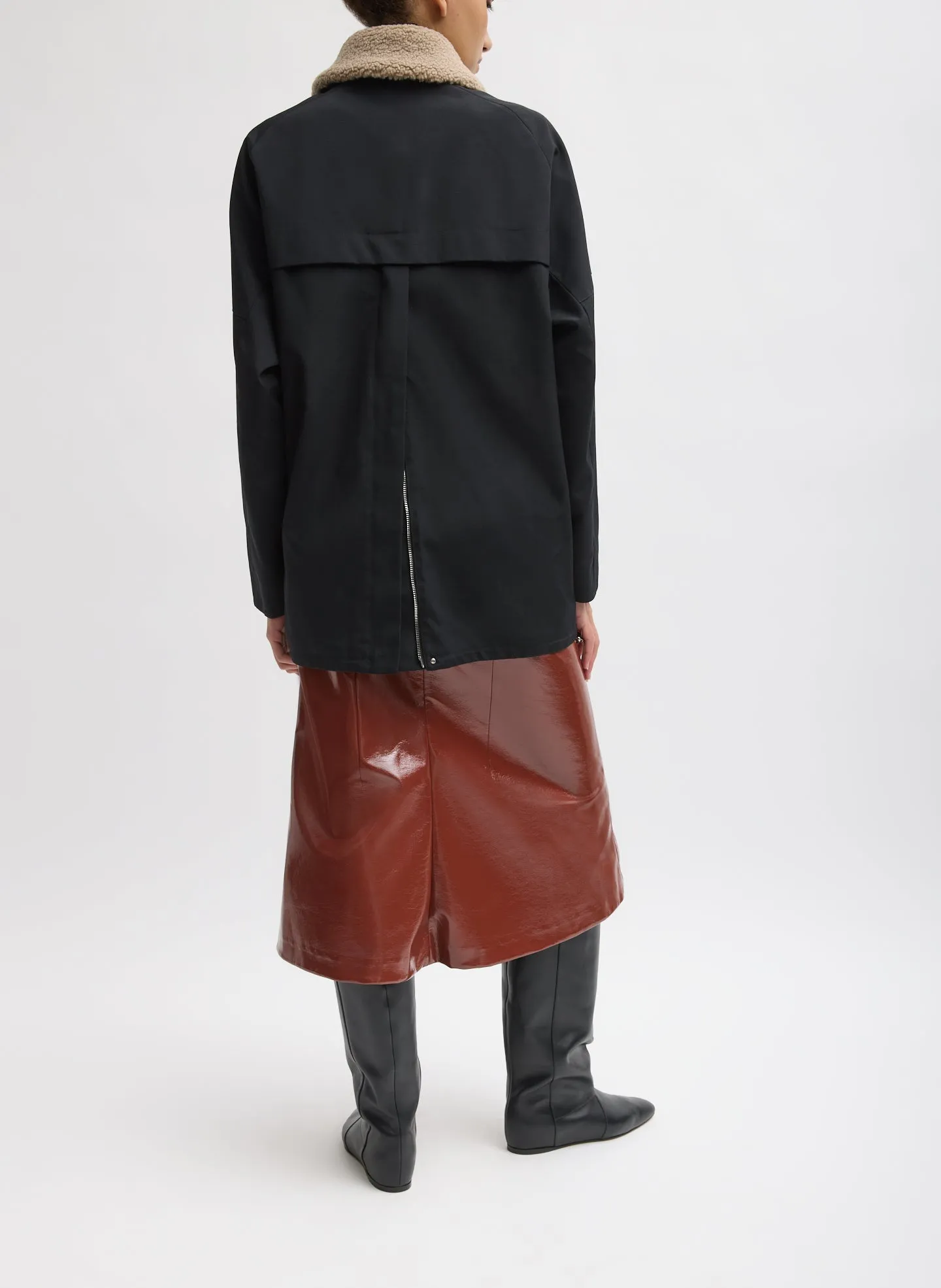 Lotte Nylon Carcoat With Removable Sherpa Collar sold by Tibi product image thumbnail 2