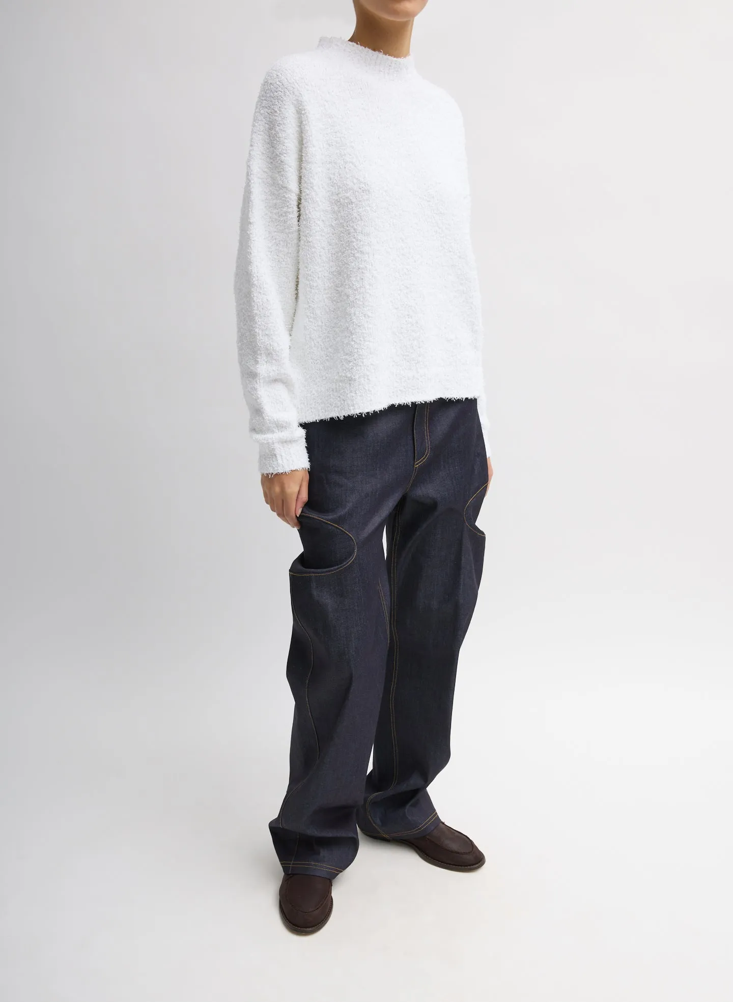 Serviette Crewneck Easy Pullover sold by Tibi product image thumbnail 4