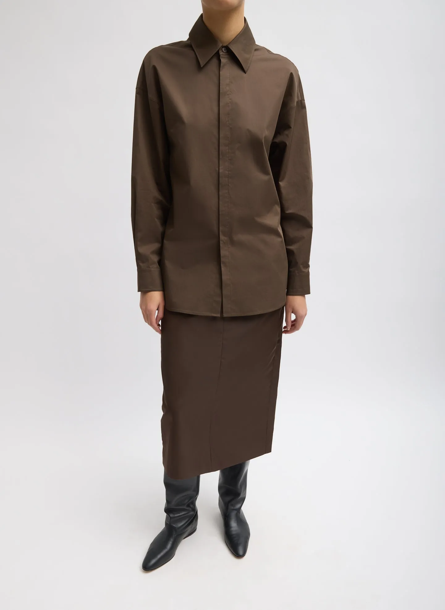 Eco Poplin Tailored Shirt sold by Tibi product image thumbnail 3