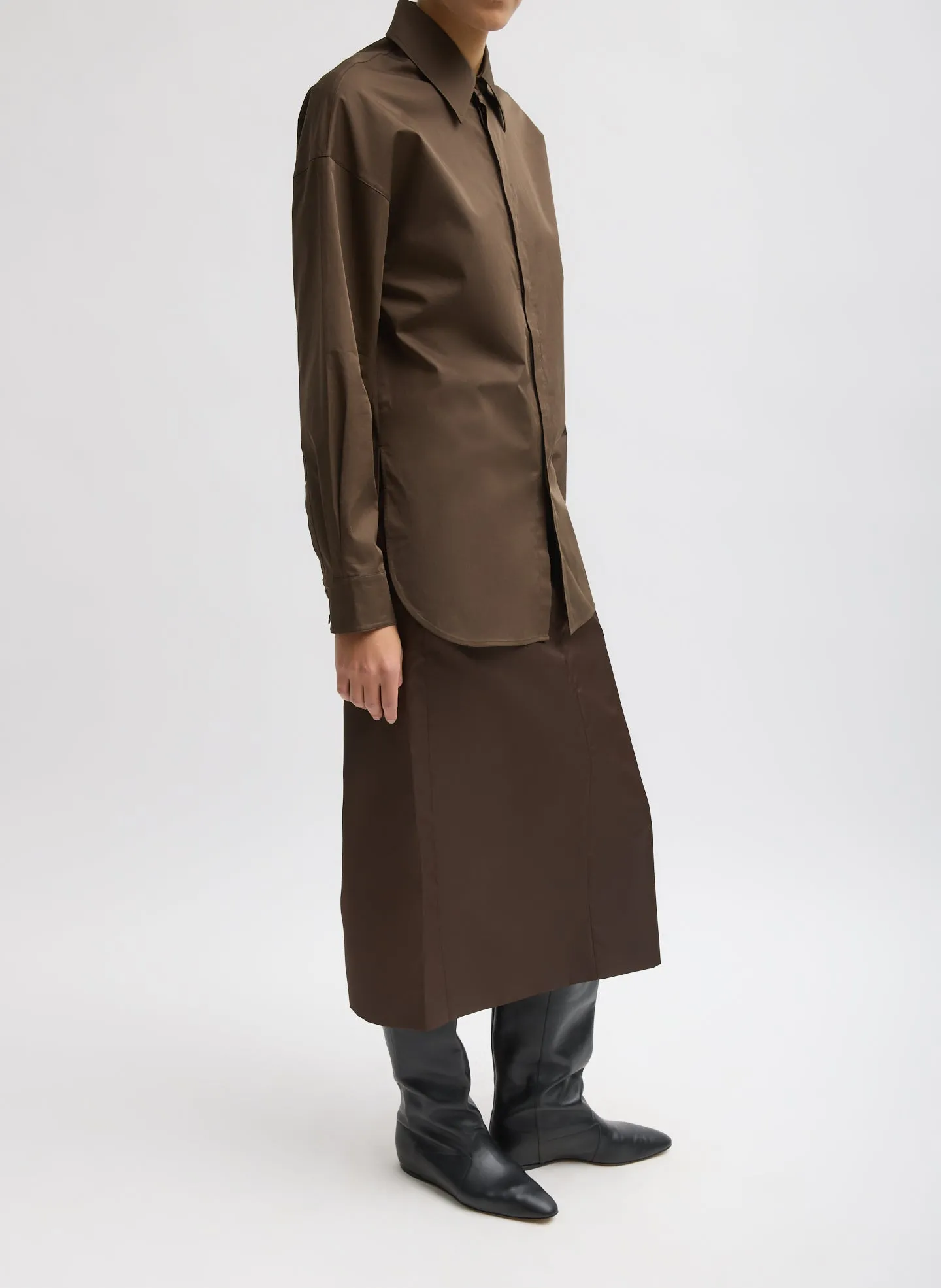 Eco Poplin Tailored Shirt sold by Tibi product image thumbnail 4